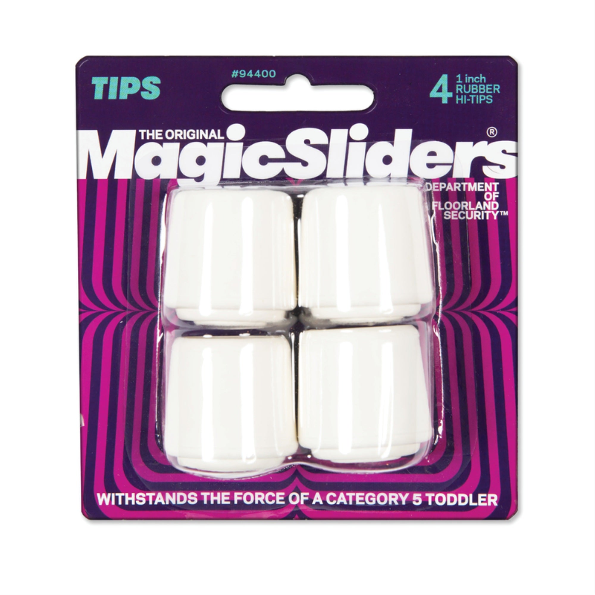 Leg Tip Rbr Wht 1 (Pack Of 6)