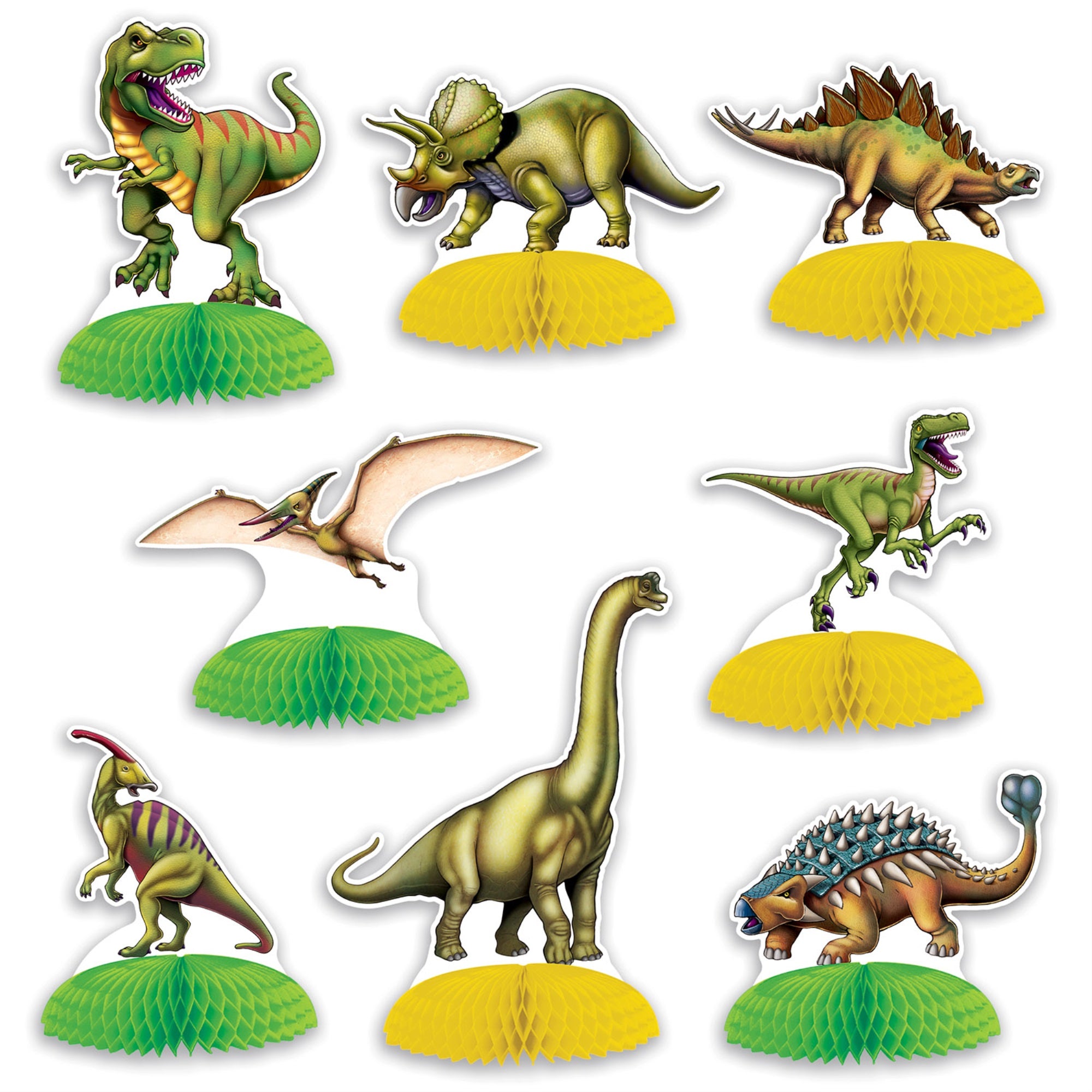 Dinosaur Mini Centerpieces, (Pack Of 12)