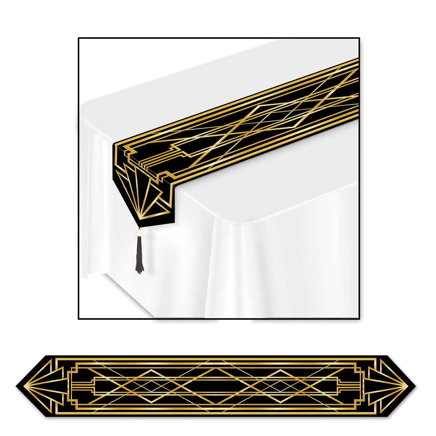 Printed Great 20's Table Runner (Pack of 12)