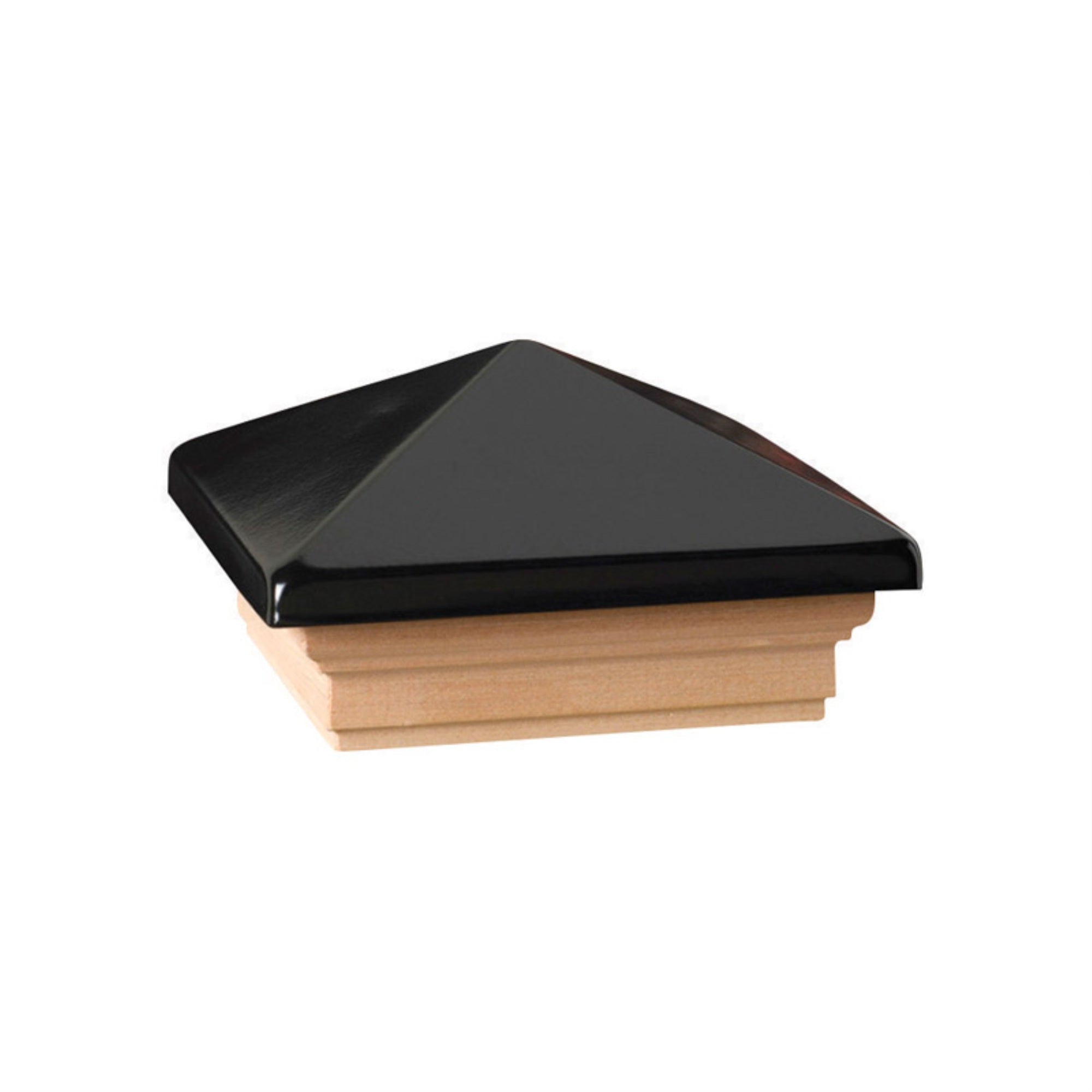 Post Cap Black 4X4 (Pack Of 6)