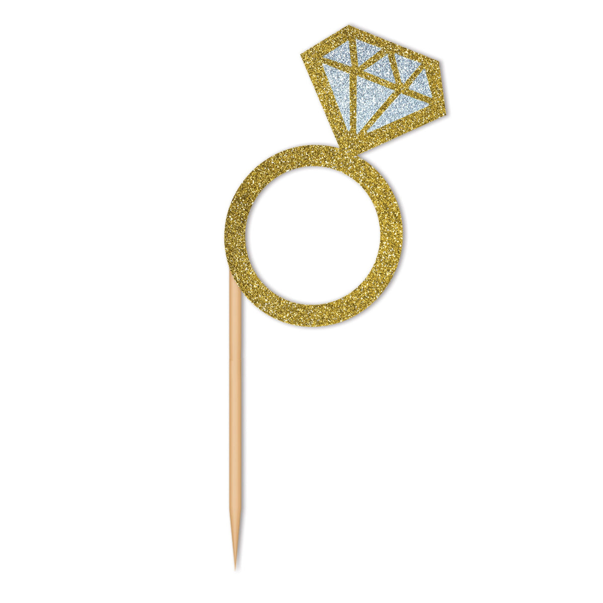 Diamond Ring Cupcake Toppers, (Pack Of 12)