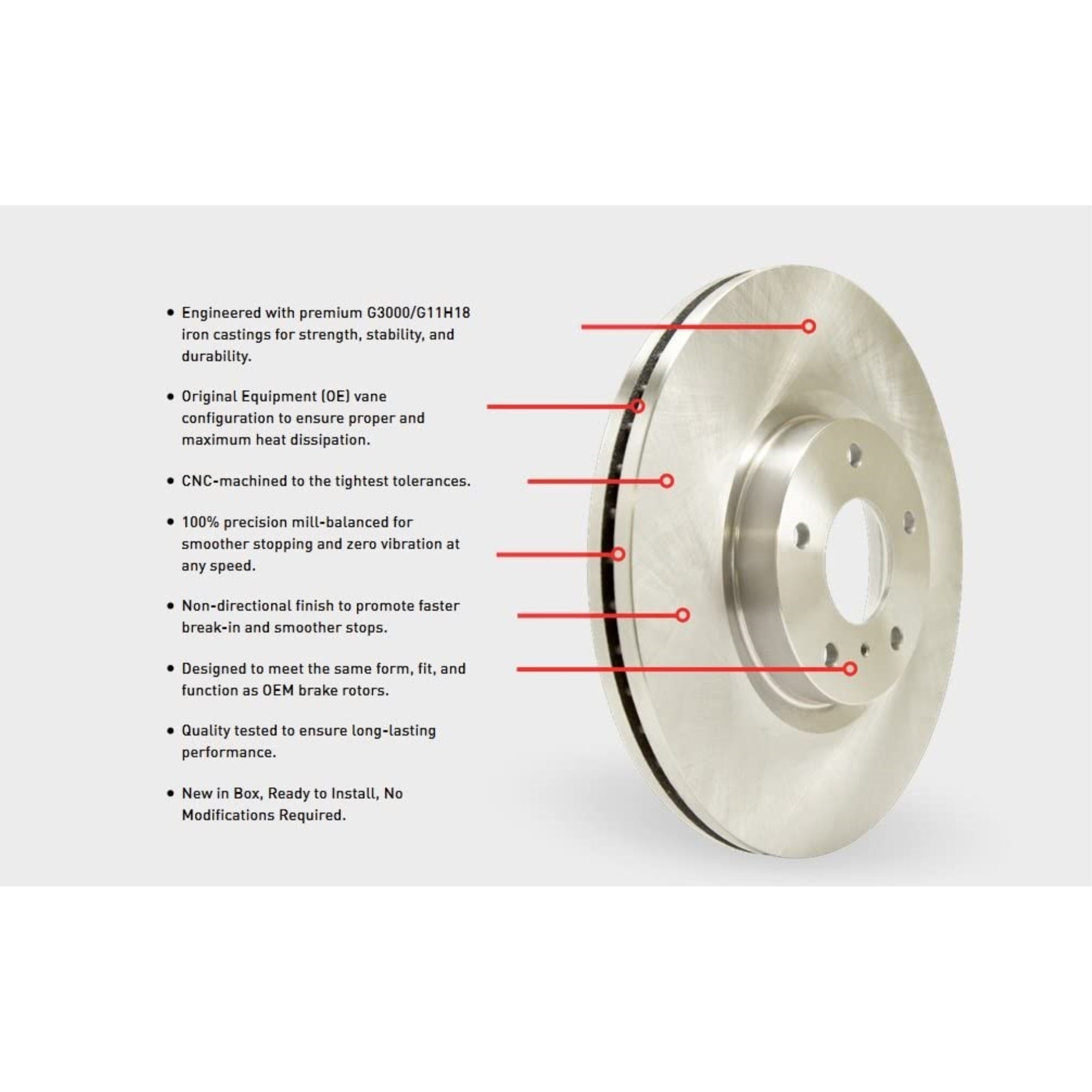 Brake Rotor -E-Line Oem Blank 600-21050