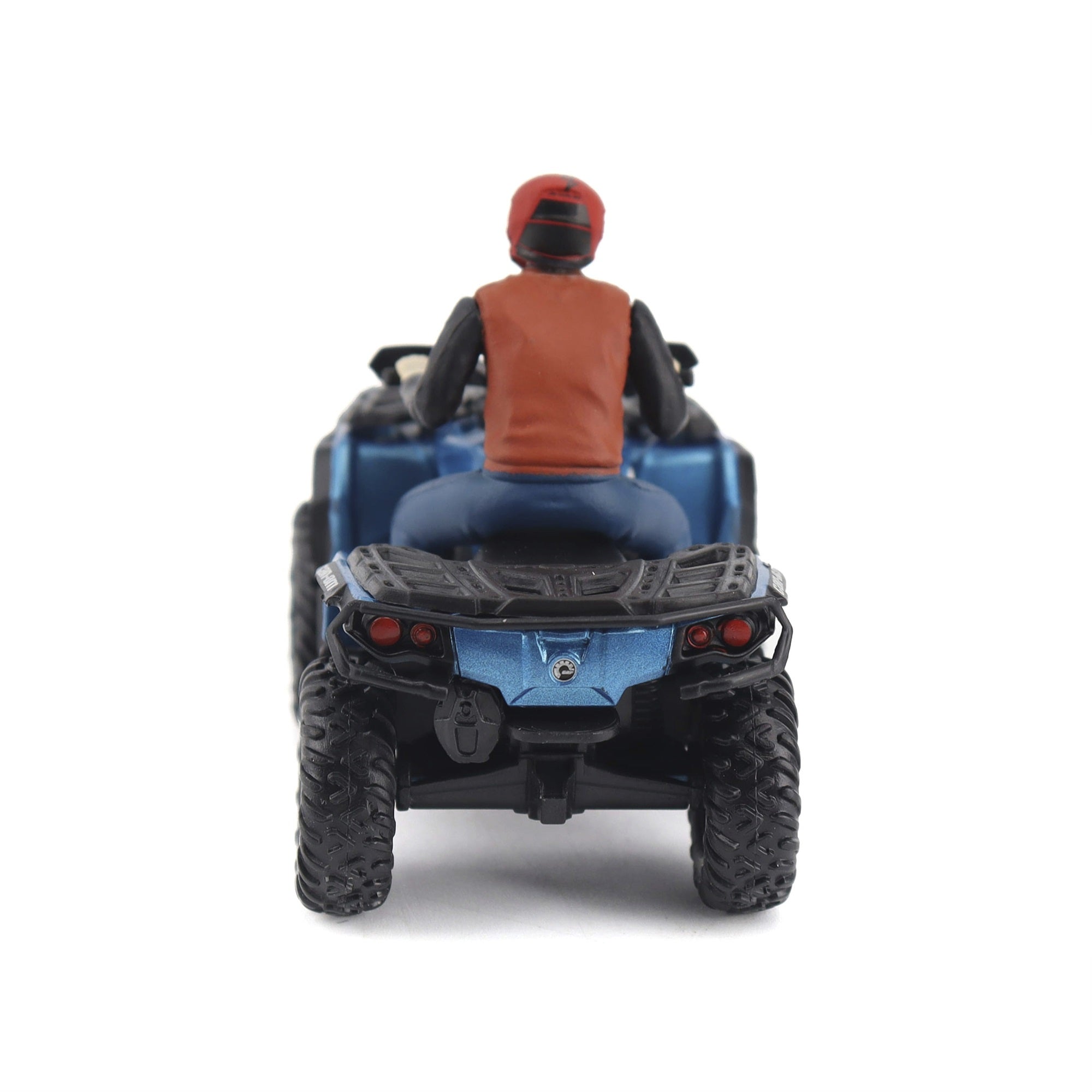 Can-Am Outlander Xt 1000R Atv Oxford Blue Metallic With Driver Figure 1/32 Diecast Model By Brp Models