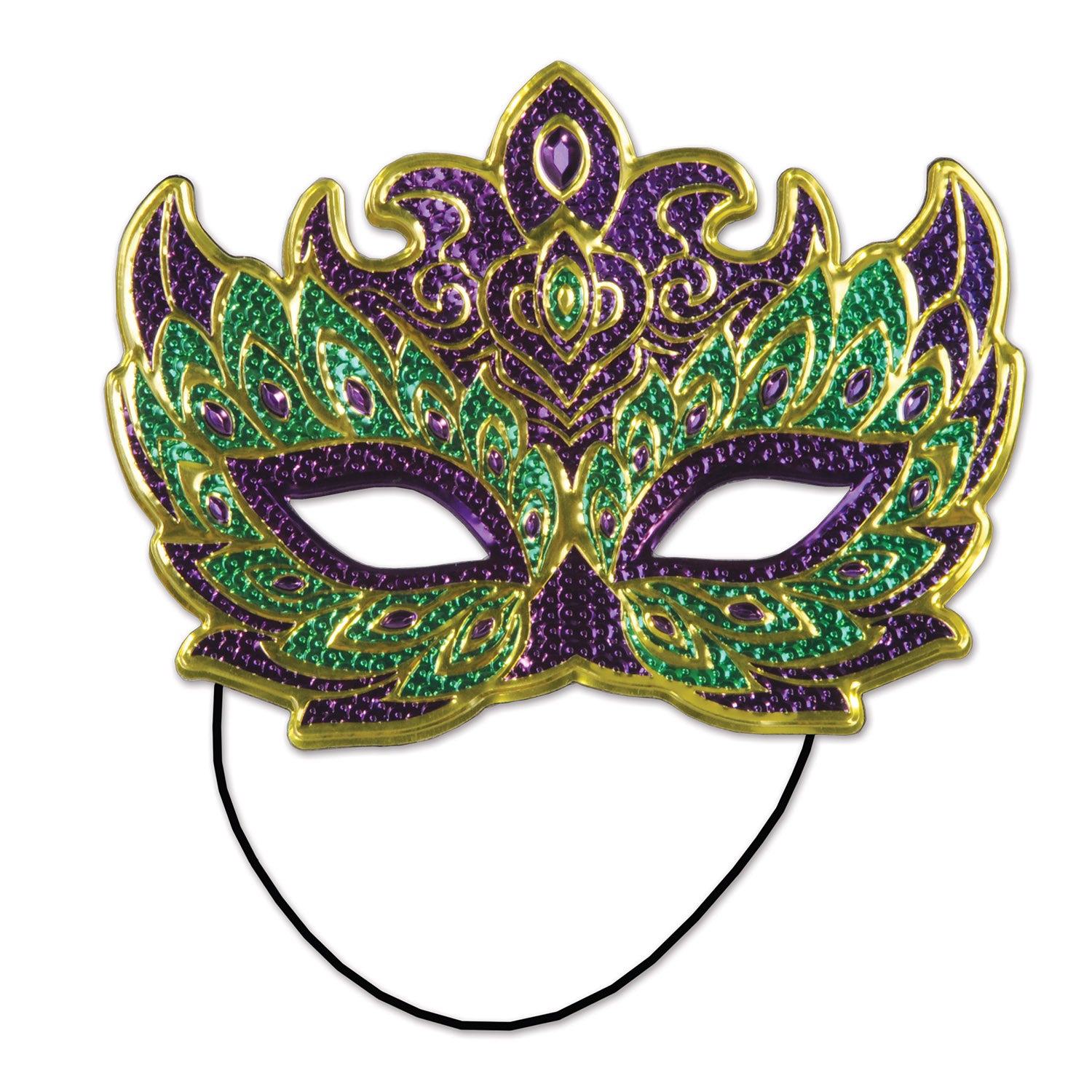 Mardi Gras Costume Mask (Pack of 12)