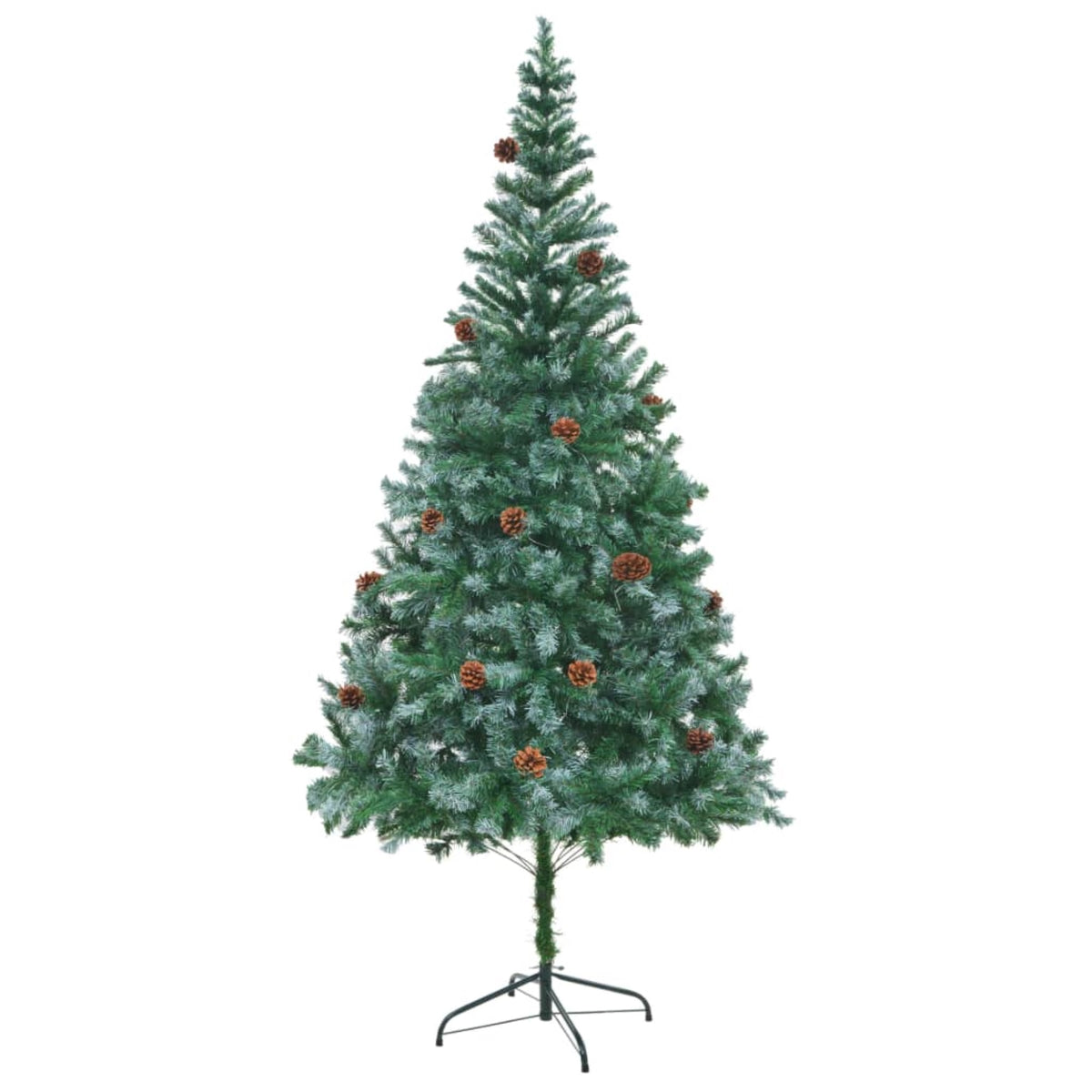 Vidaxl Artificial Christmas Tree With Pinecones 82.7'