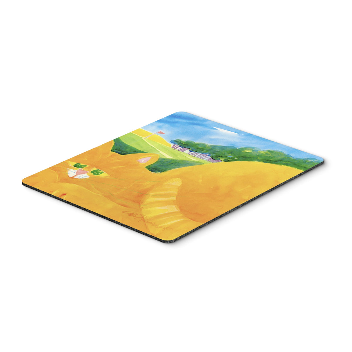 Caroline'S Treasures Mouse/Hot Pad/Trivet, Orange Tabby Cat On The Green Golfer (6021Mp)