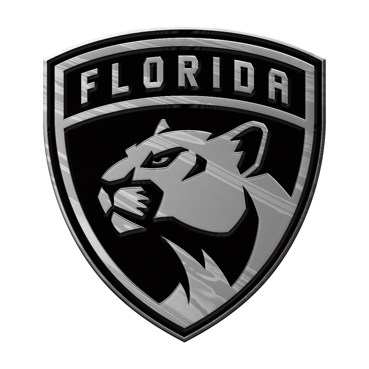 Fanmats, Nhl - Florida Panthers Molded Chrome Emblem