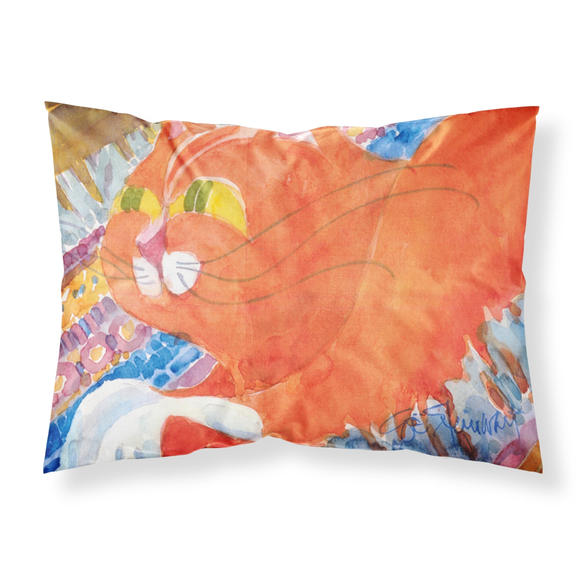 Caroline'S Treasures 6033Pillowcase Cat Moisture Wicking Fabric Standard Pillowcase, Large, Multicolor