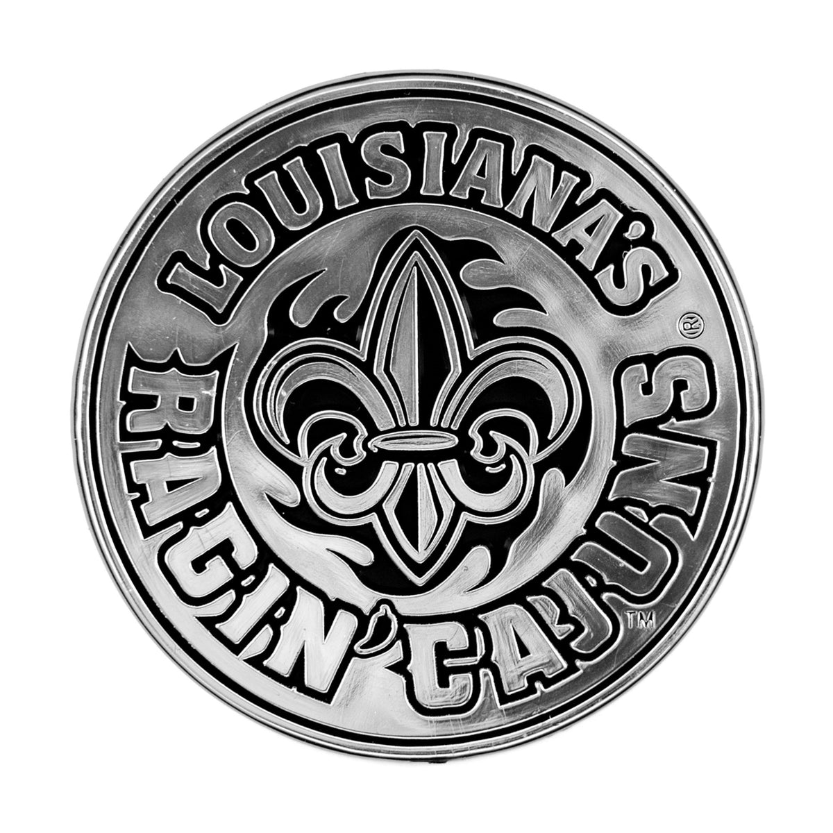 Fanmats, University Of Louisiana-Lafayette Molded Chrome Emblem