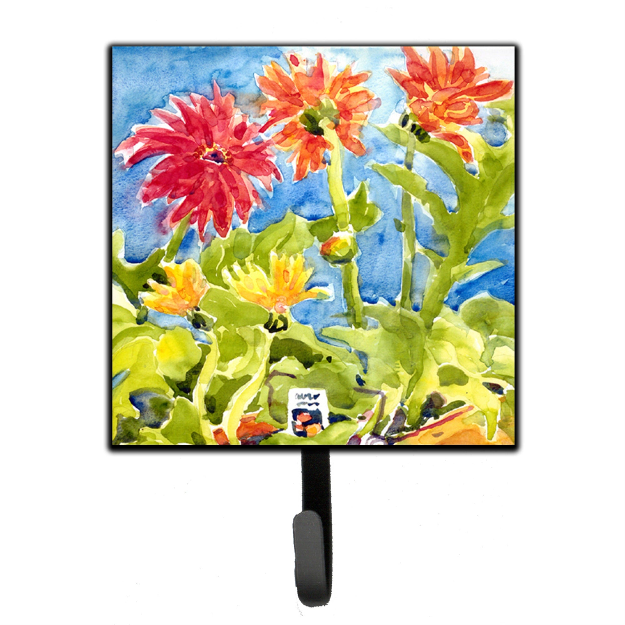 Caroline'S Treasures 6038Sh4 Flower-Gerber Daisies Leash Or Key Holder, Small, Multicolor