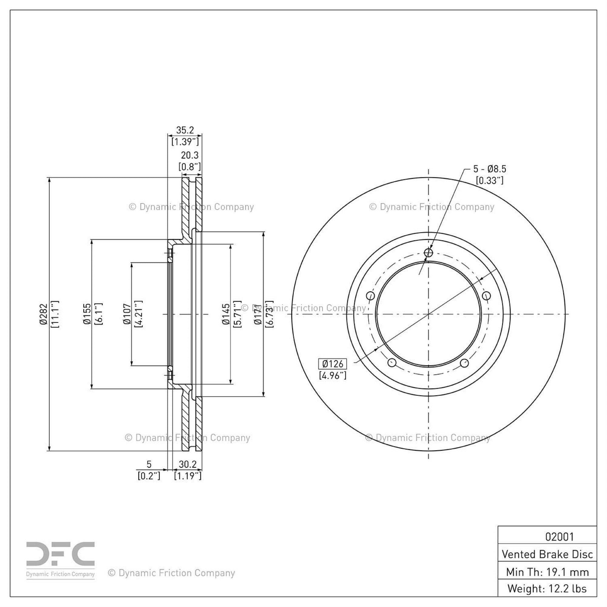 Geospec Coated Rotor - Oem Blank 604-02001