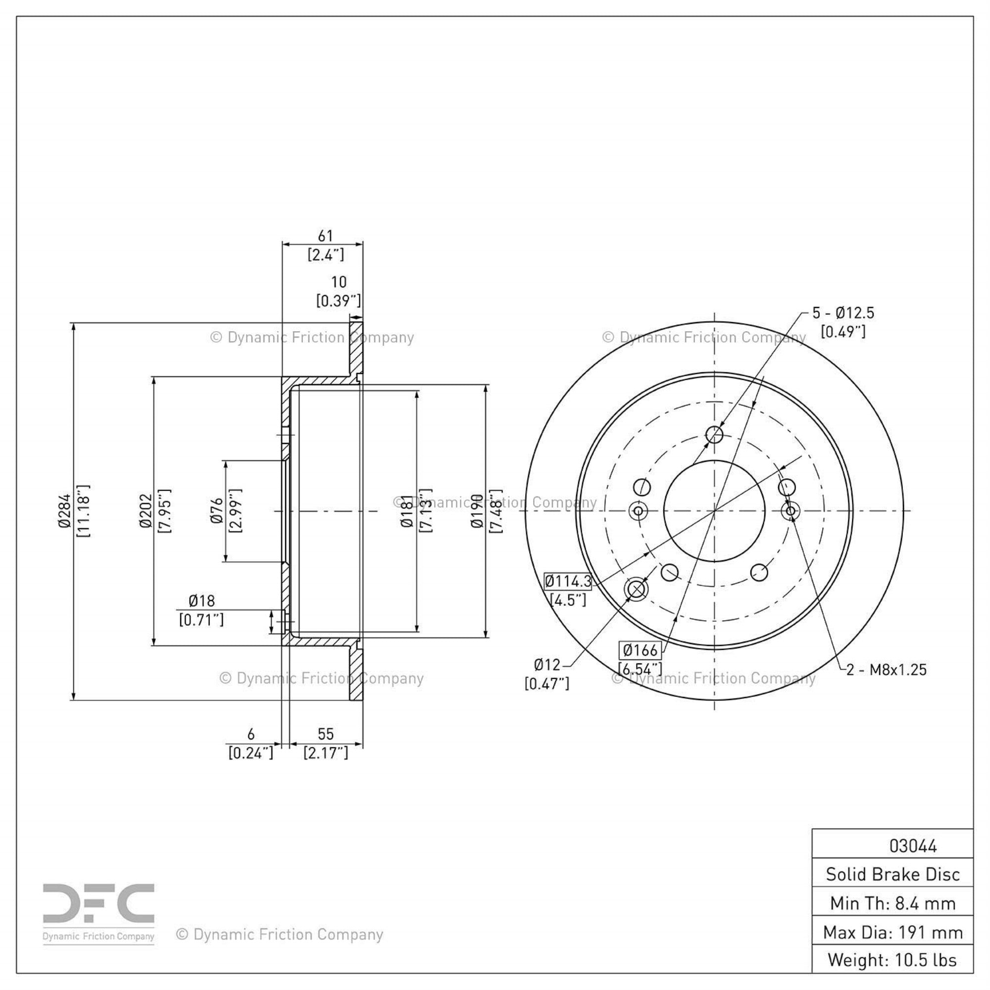 Geospec Coated Rotor - Oem Blank 604-03044