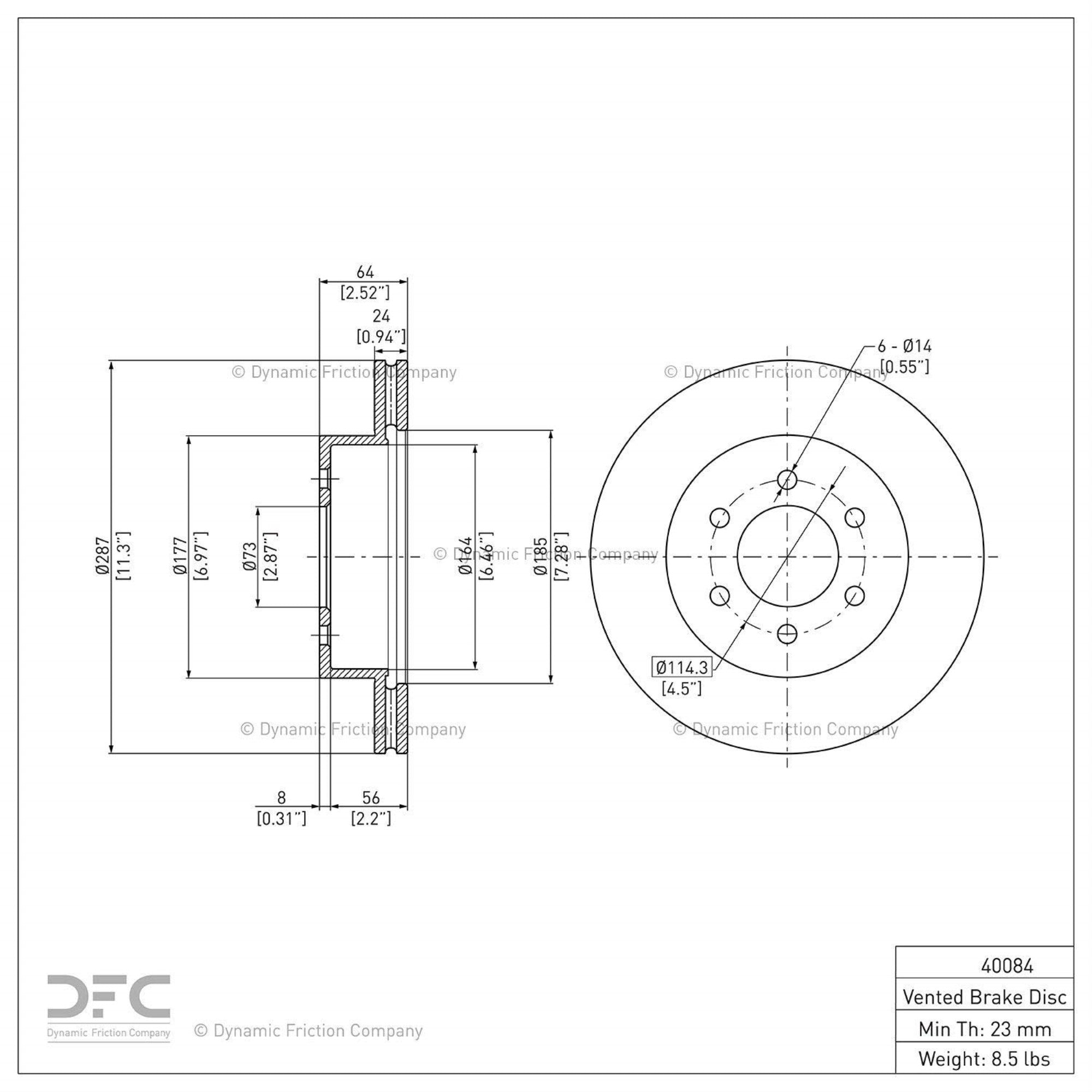 Geospec Coated Rotor - Oem Blank 604-40084