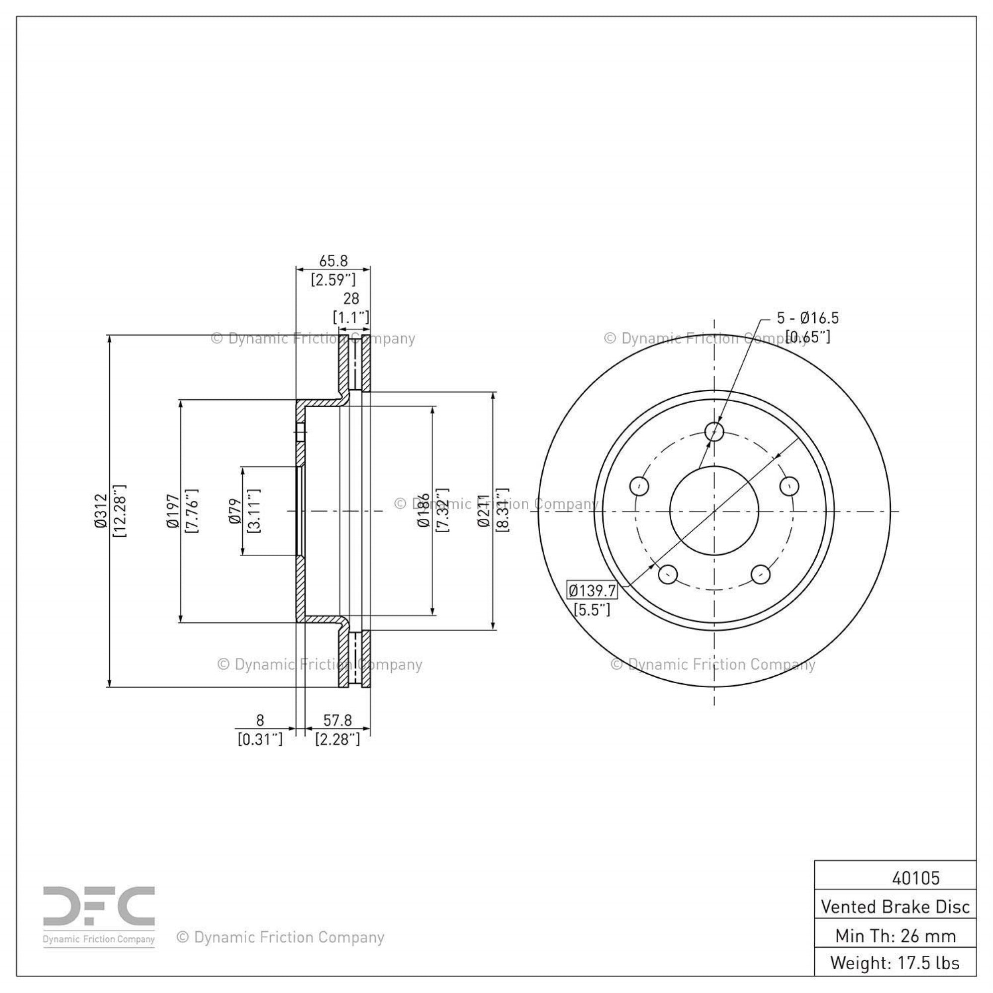 Geospec Coated Rotor - Oem Blank 604-40105