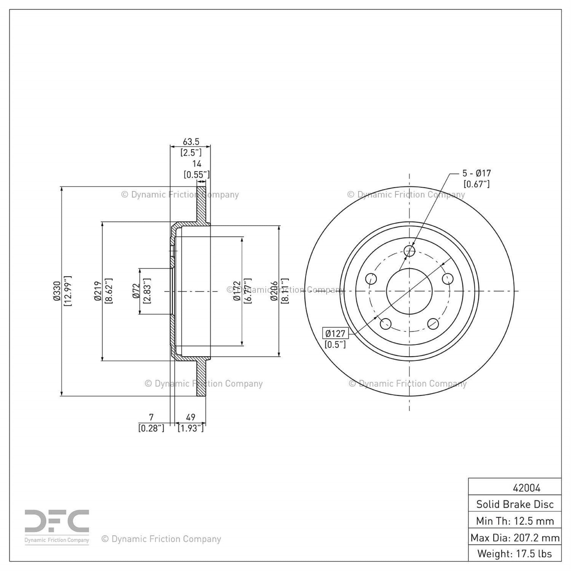 Geospec Coated Rotor - Oem Blank 604-42004