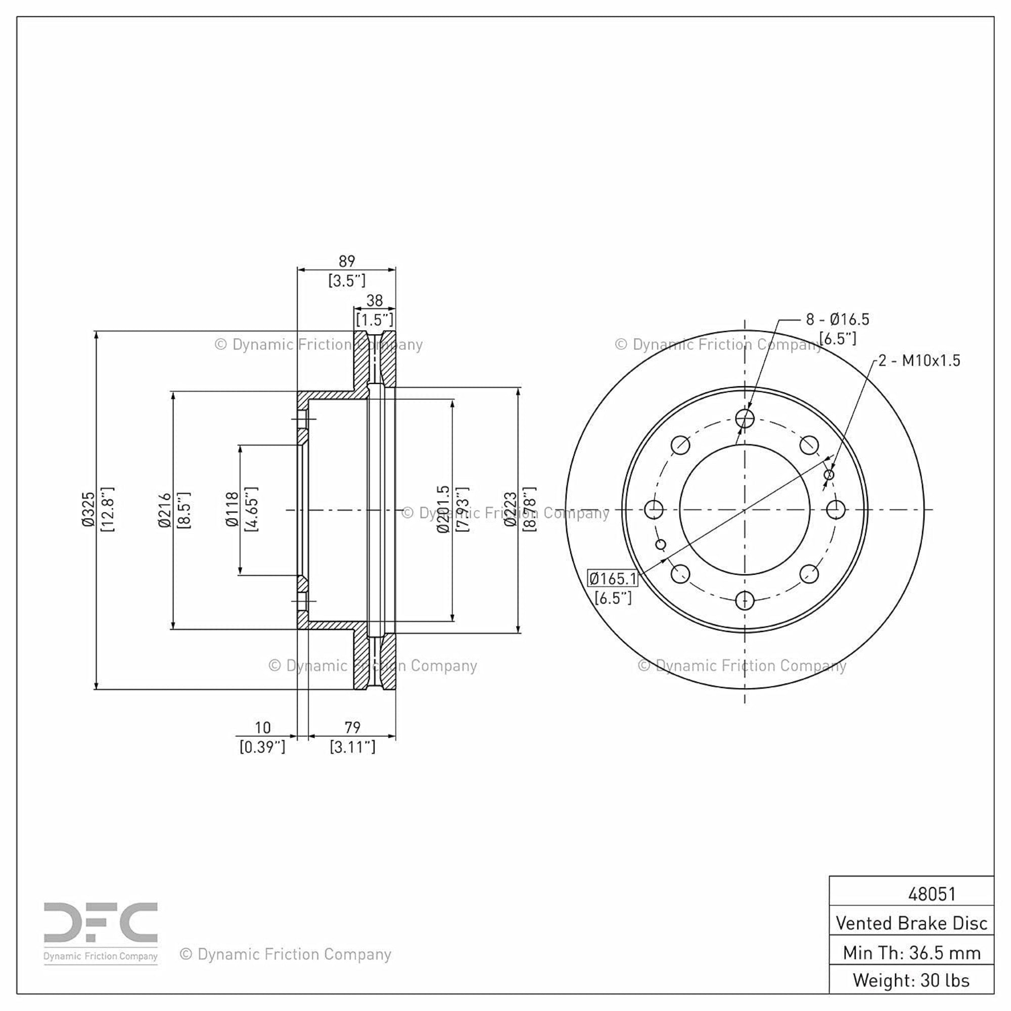 Geospec Coated Rotor - Oem Blank 604-48051