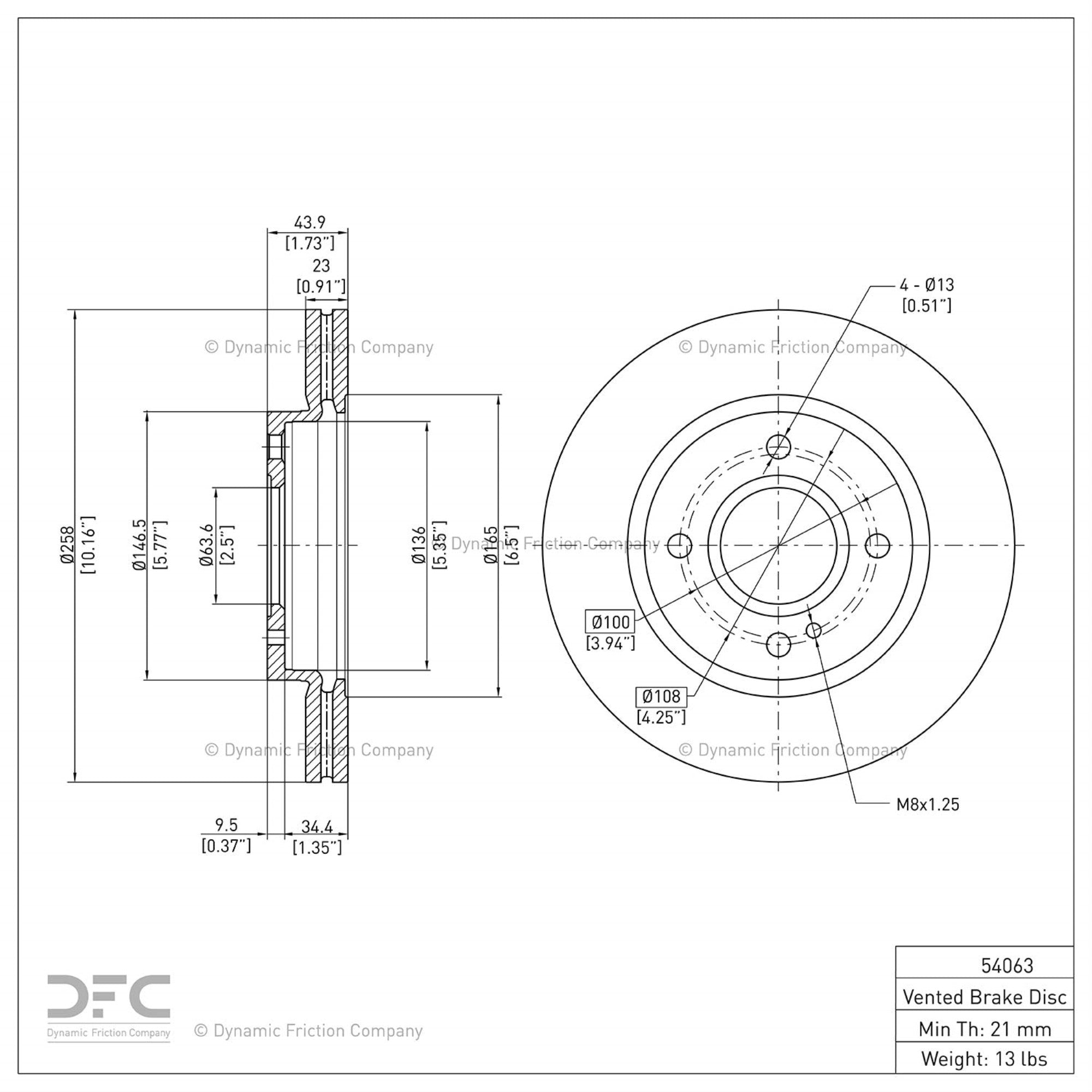 Geospec Coated Rotor - Oem Blank 604-54063