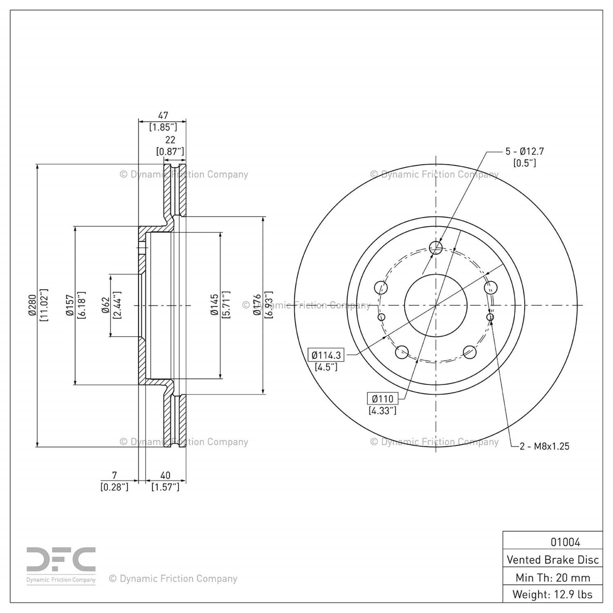 Geospec Coated Rotor - Oem Blank 604-54281