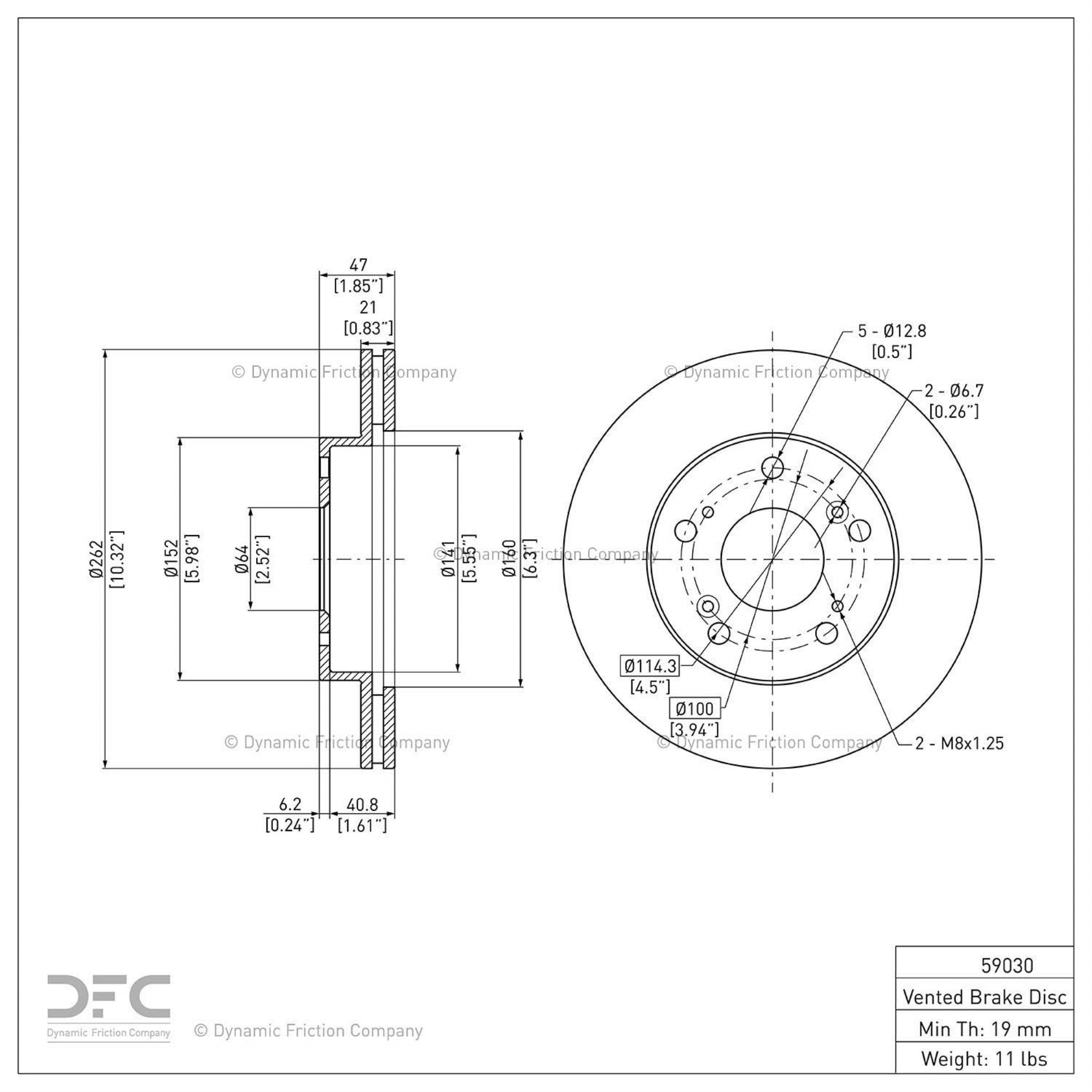 Geospec Coated Rotor - Oem Blank 604-59030