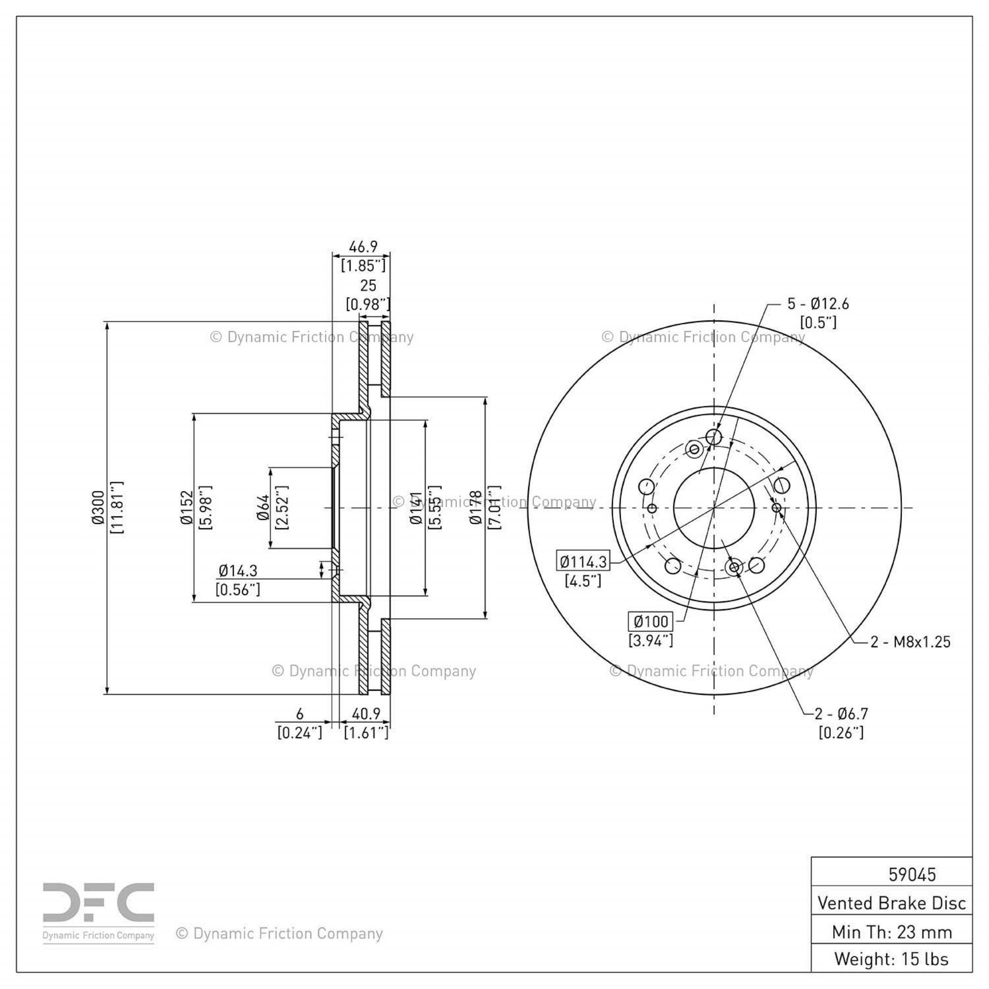 Geospec Coated Rotor - Oem Blank 604-59045