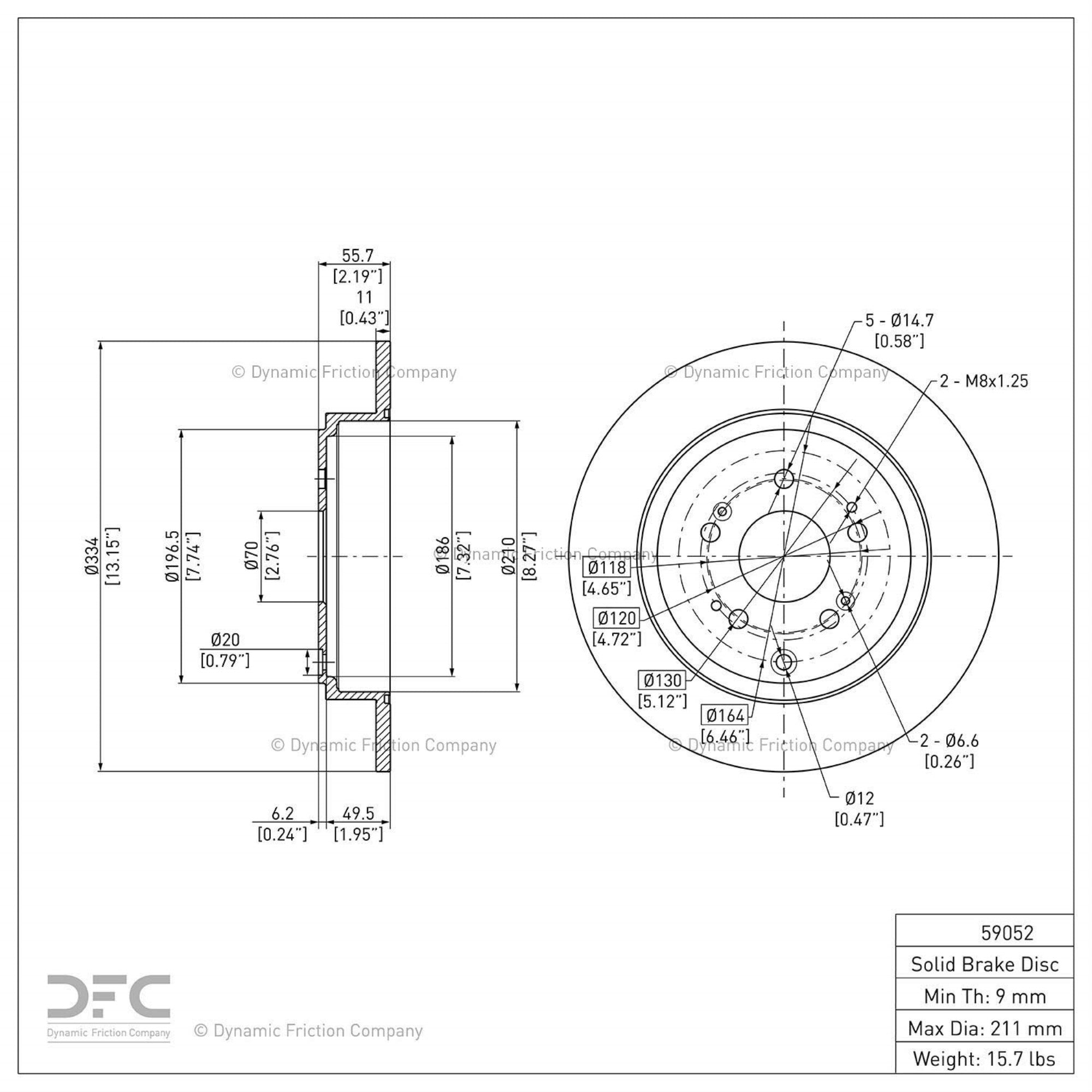 Geospec Coated Rotor - Oem Blank 604-59052