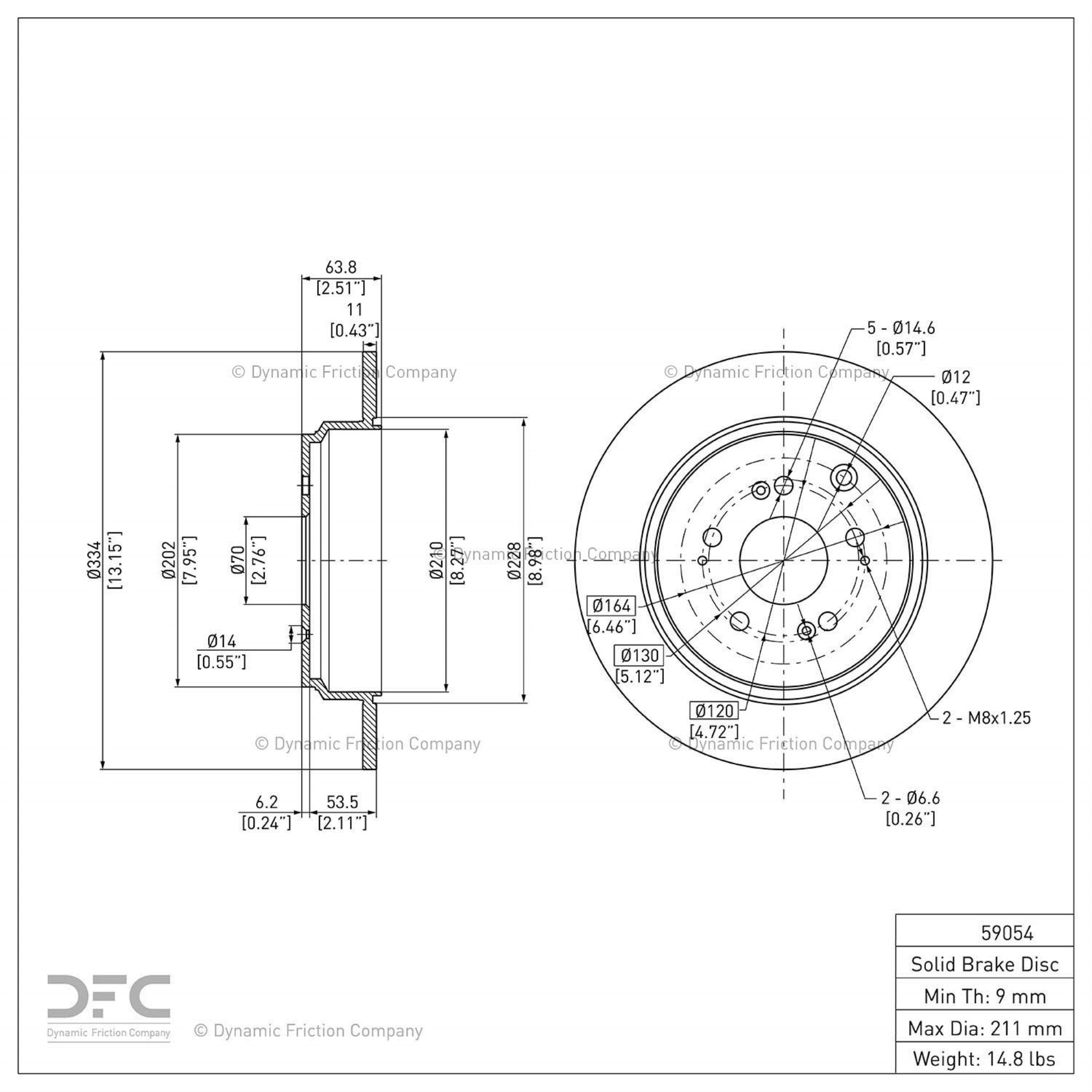Geospec Coated Rotor - Oem Blank 604-59054