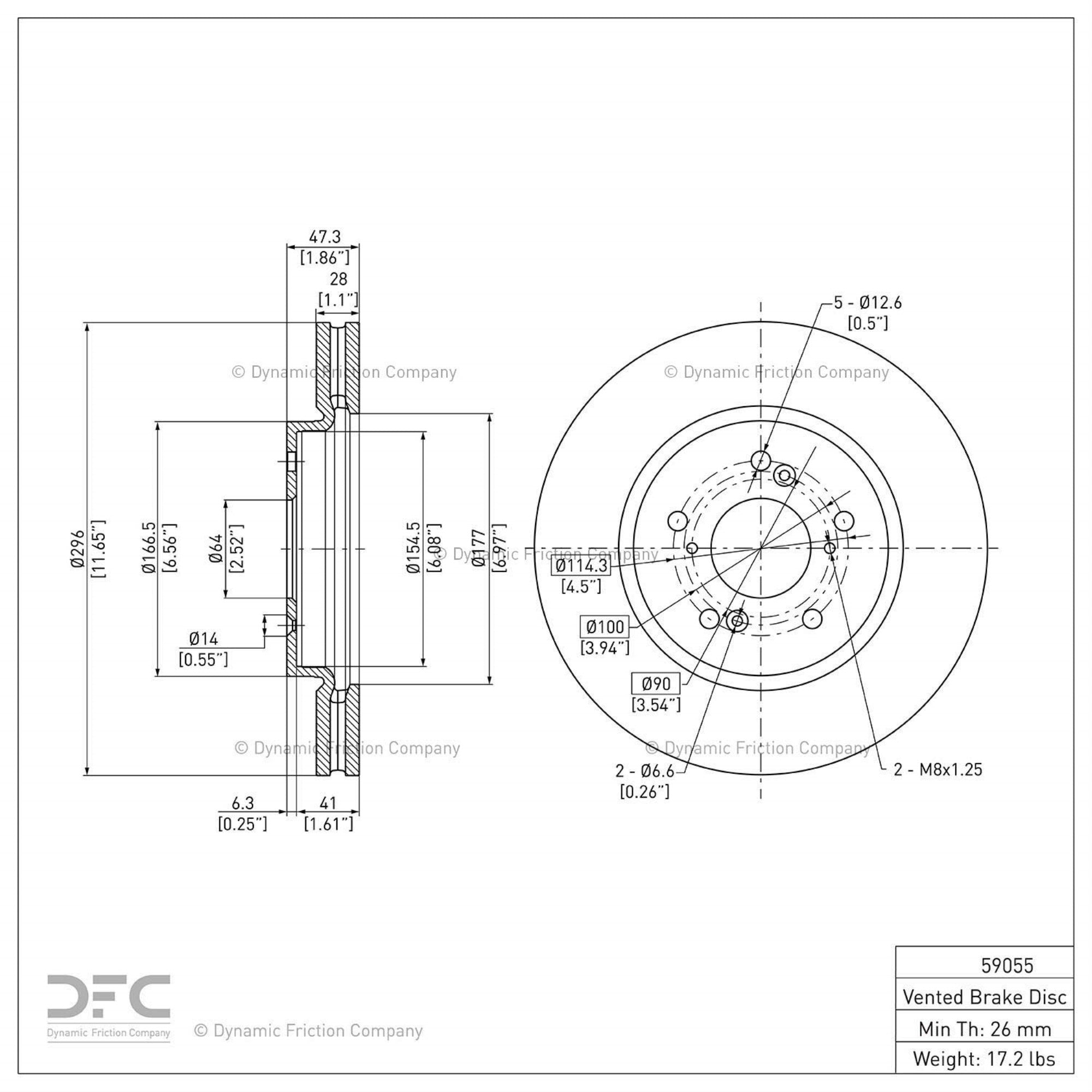 Geospec Coated Rotor - Oem Blank 604-59055