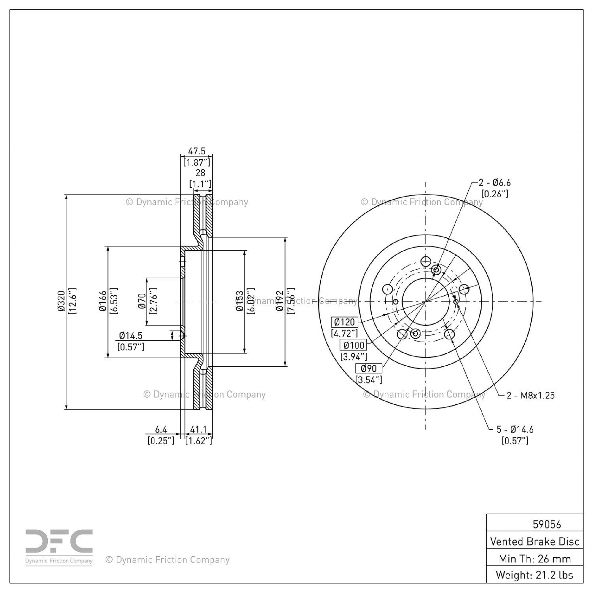 Geospec Coated Rotor - Oem Blank 604-59056