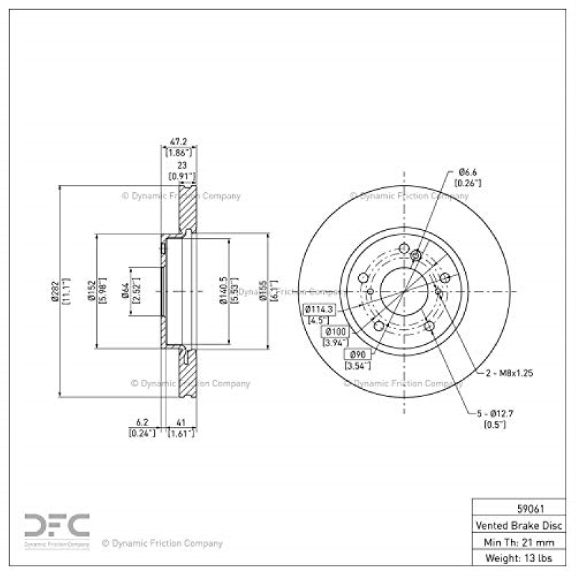 Geospec Coated Rotor - Oem Blank 604-59061