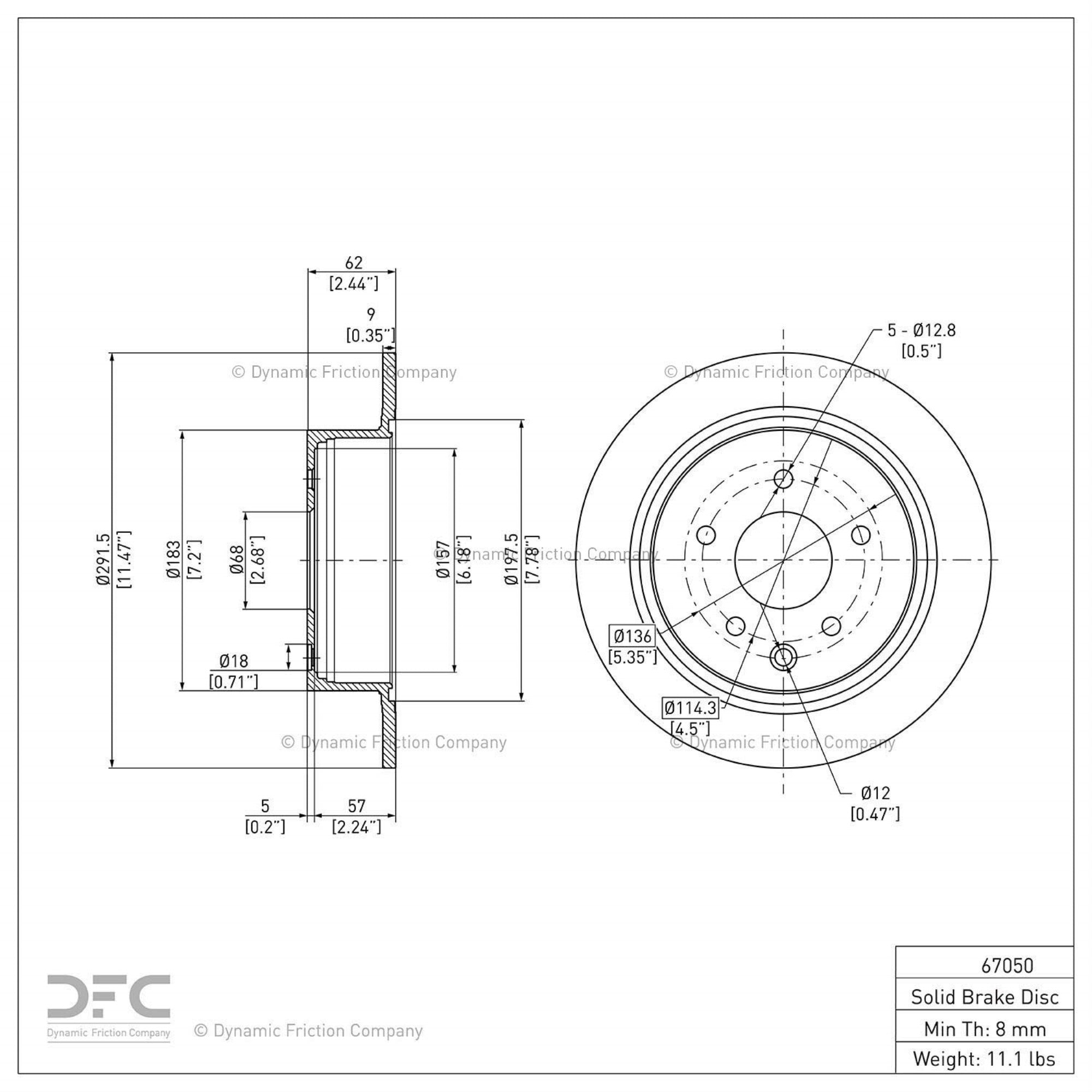 Geospec Coated Rotor - Oem Blank 604-67050