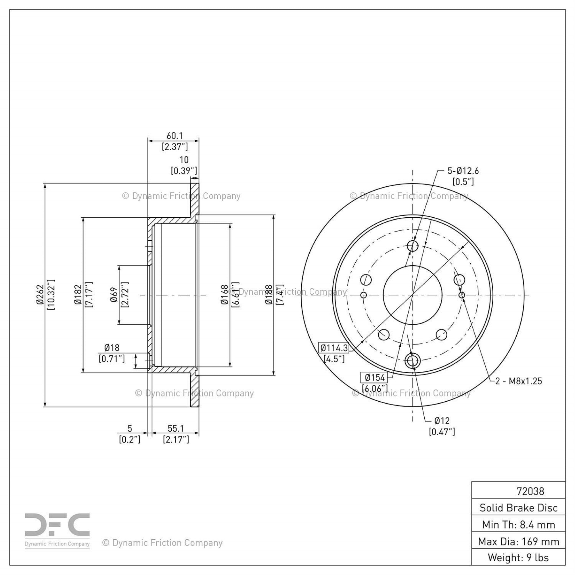 Geospec Coated Rotor - Oem Blank 604-72038