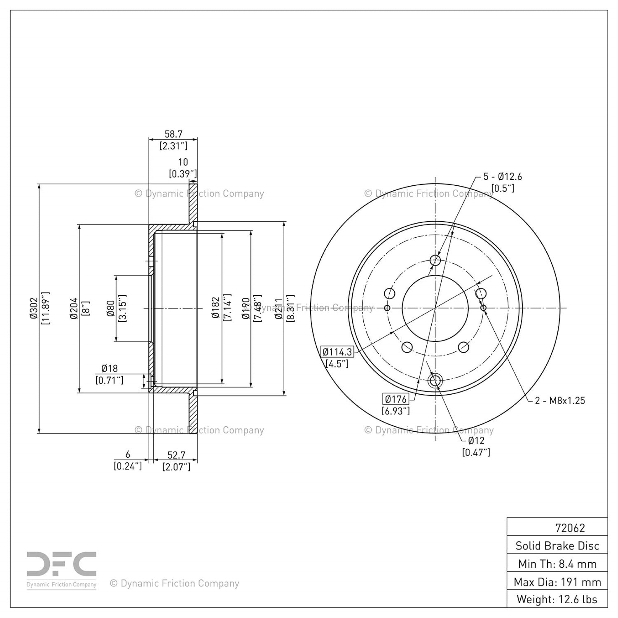 Geospec Coated Rotor - Oem Blank 604-72062