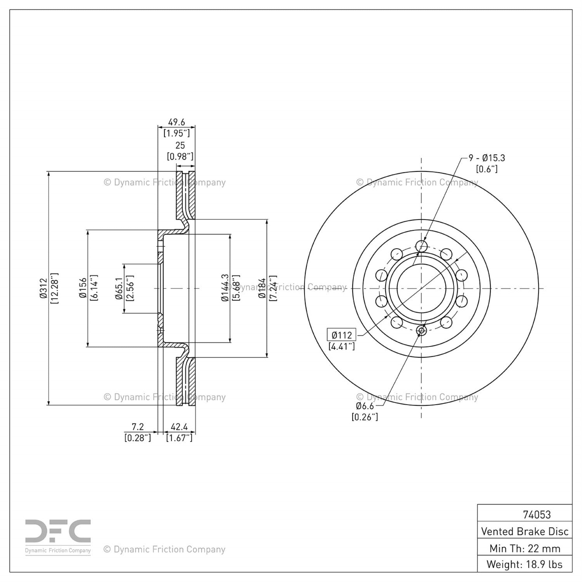 Geospec Coated Rotor - Oem Blank 604-74053