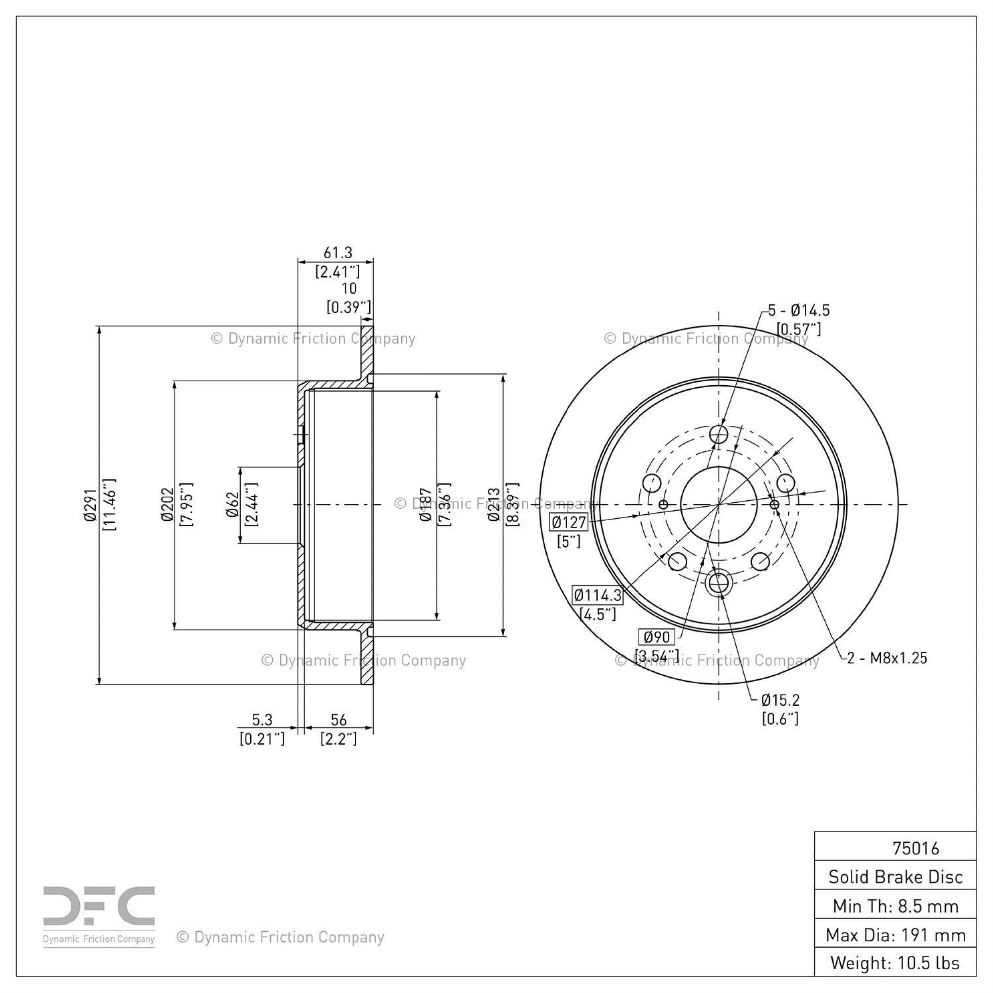 Geospec Coated Rotor - Oem Blank 604-75016