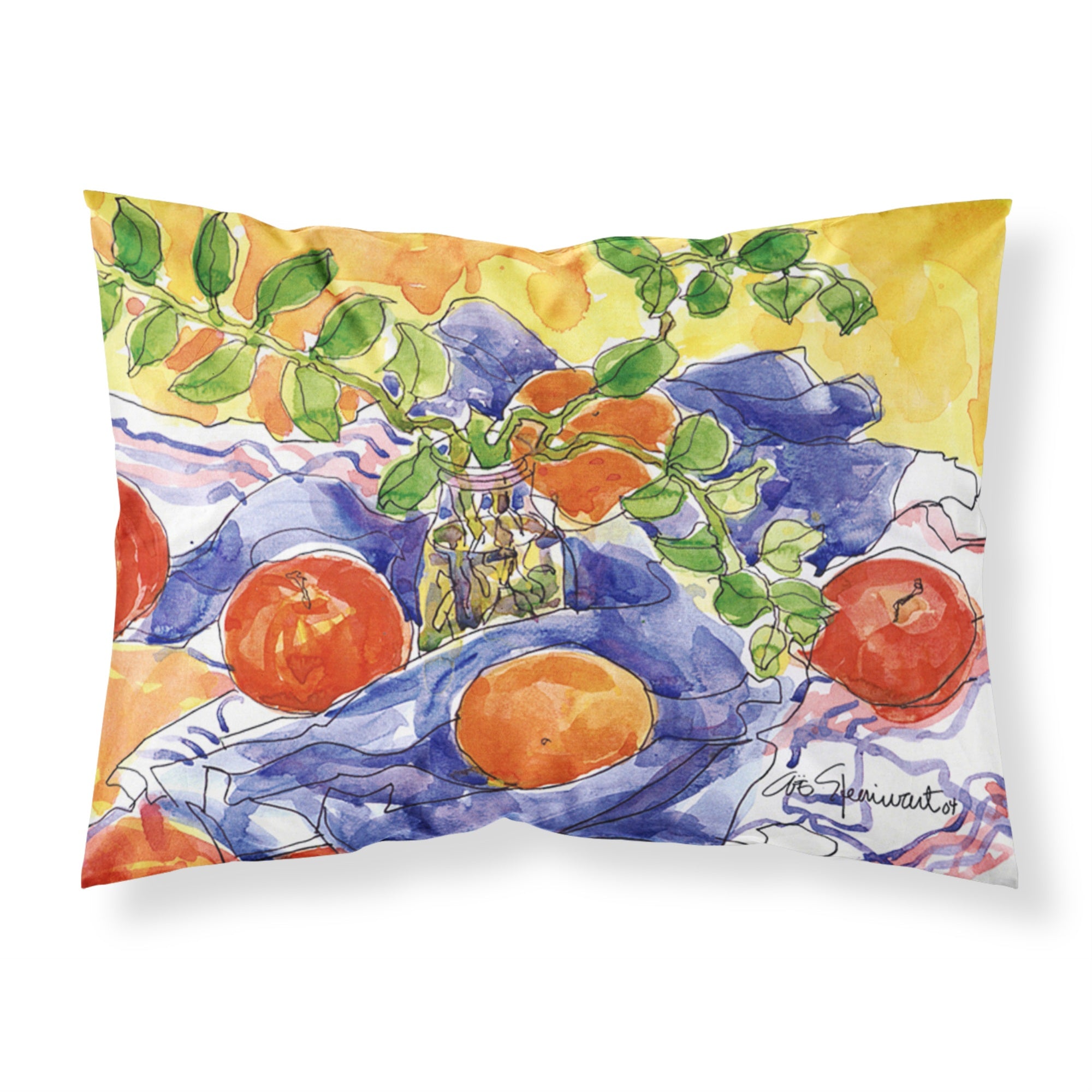 Caroline'S Treasures 6047Pillowcase Apples Moisture Wicking Fabric Standard Pillowcase, Large, Multicolor