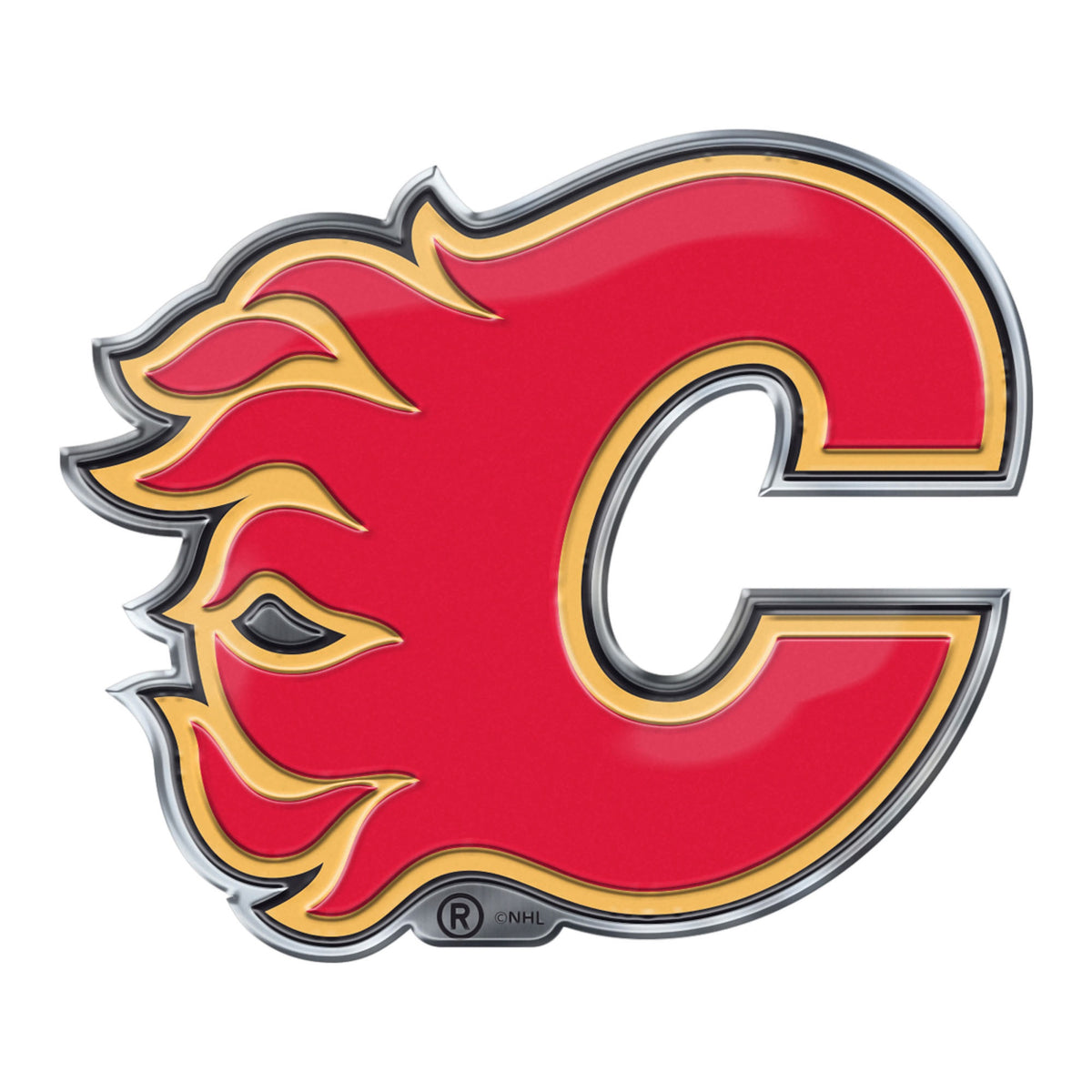 Fanmats, Nhl - Calgary Flames Embossed Color Emblem