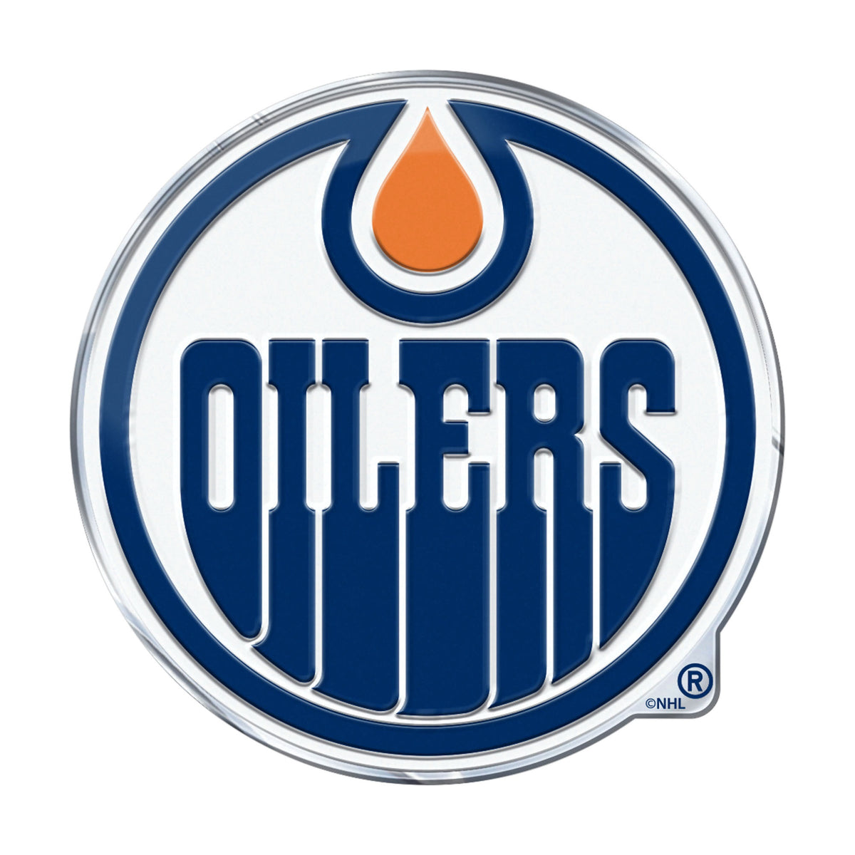 Fanmats, Nhl - Edmonton Oilers Embossed Color Emblem