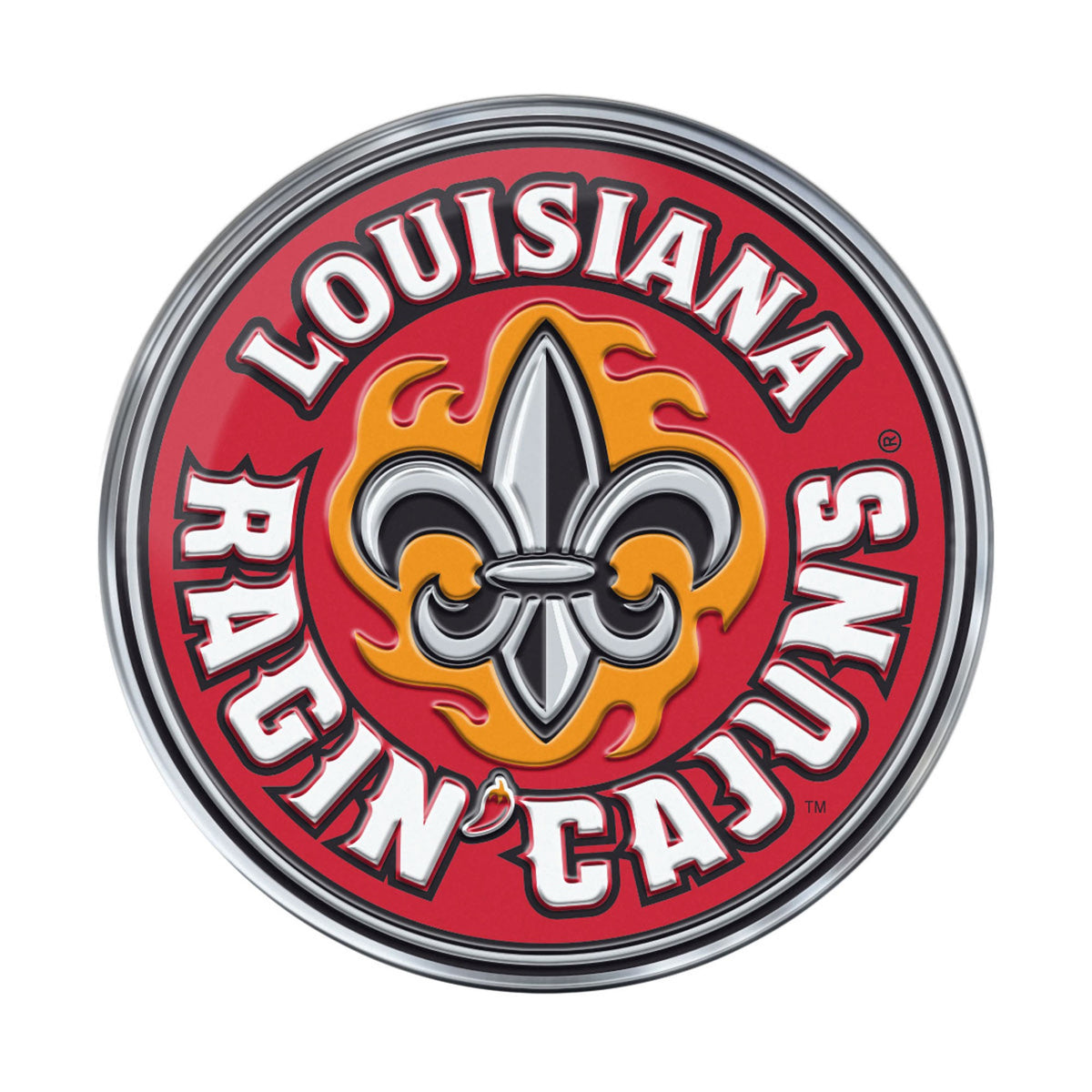 Fanmats, University Of Louisiana-Lafayette Embossed Color Emblem
