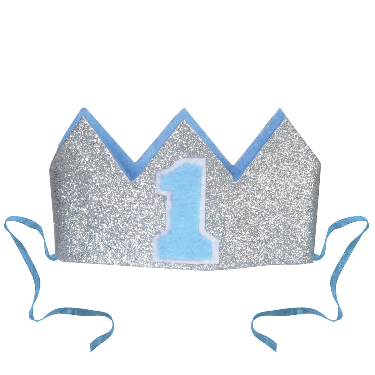 Glittered Babys 1St Birthday Crown, (Pack Of 12)