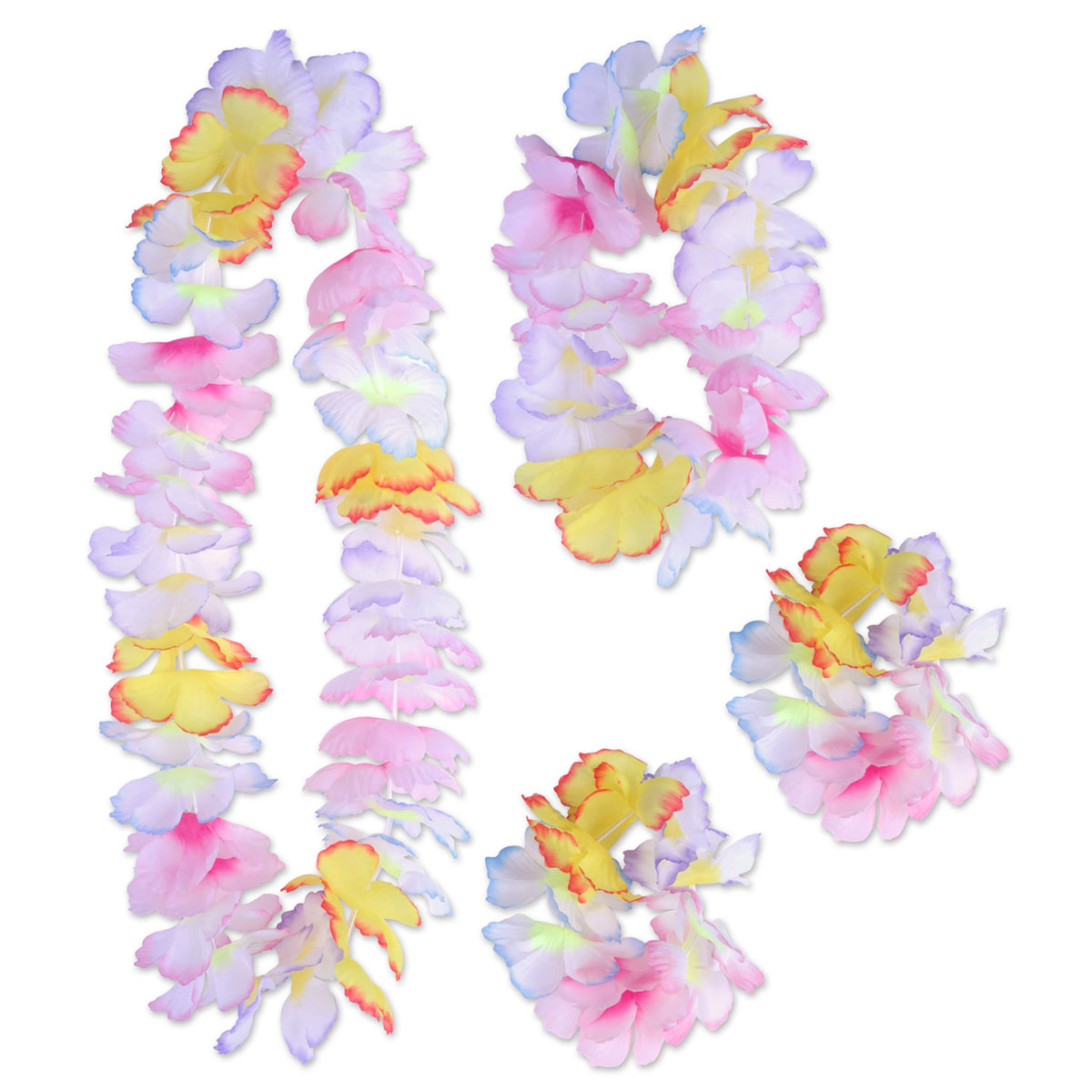 Paradise Floral Lei Set, (Pack Of 6)