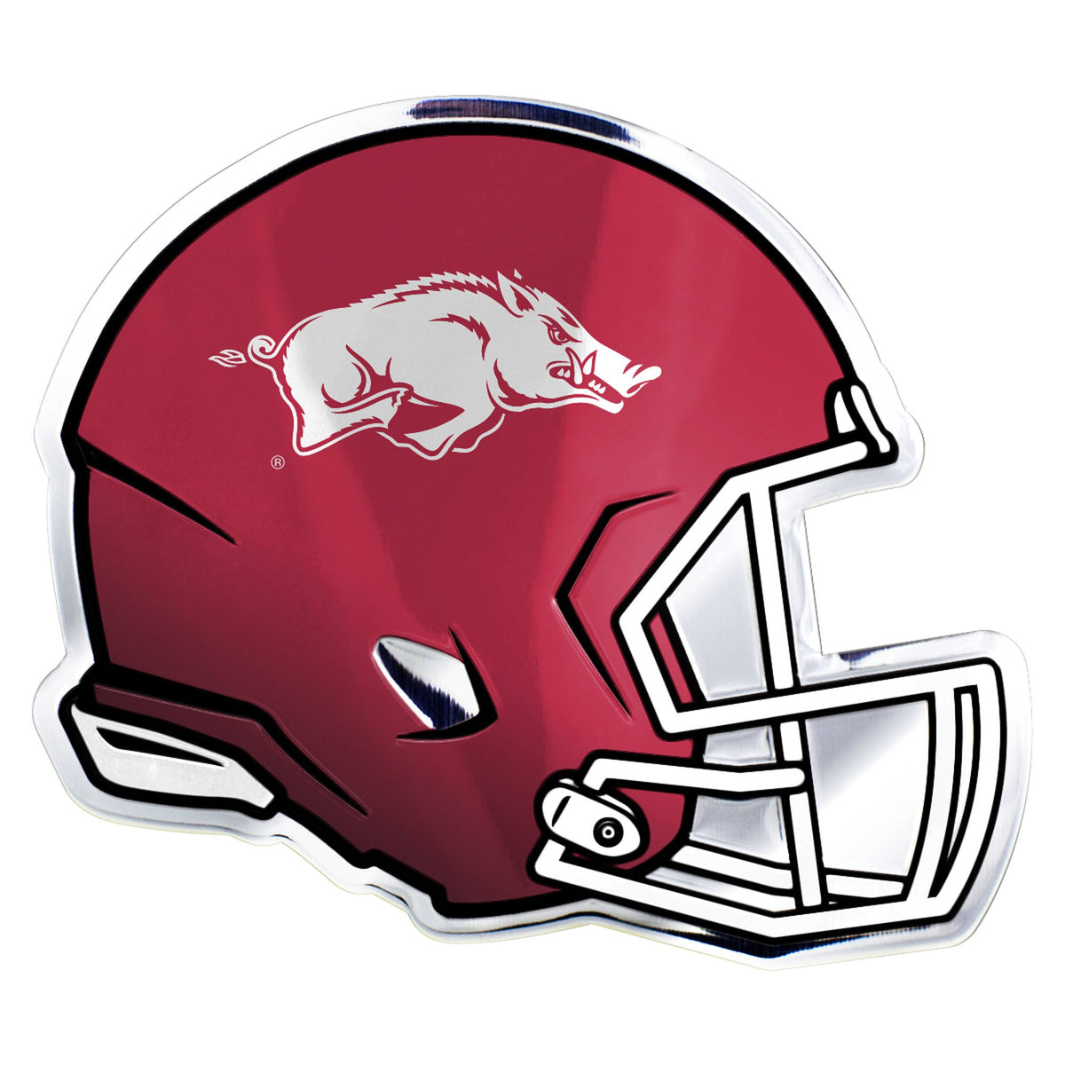 Fanmats, University Of Arkansas Embossed Helmet Emblem