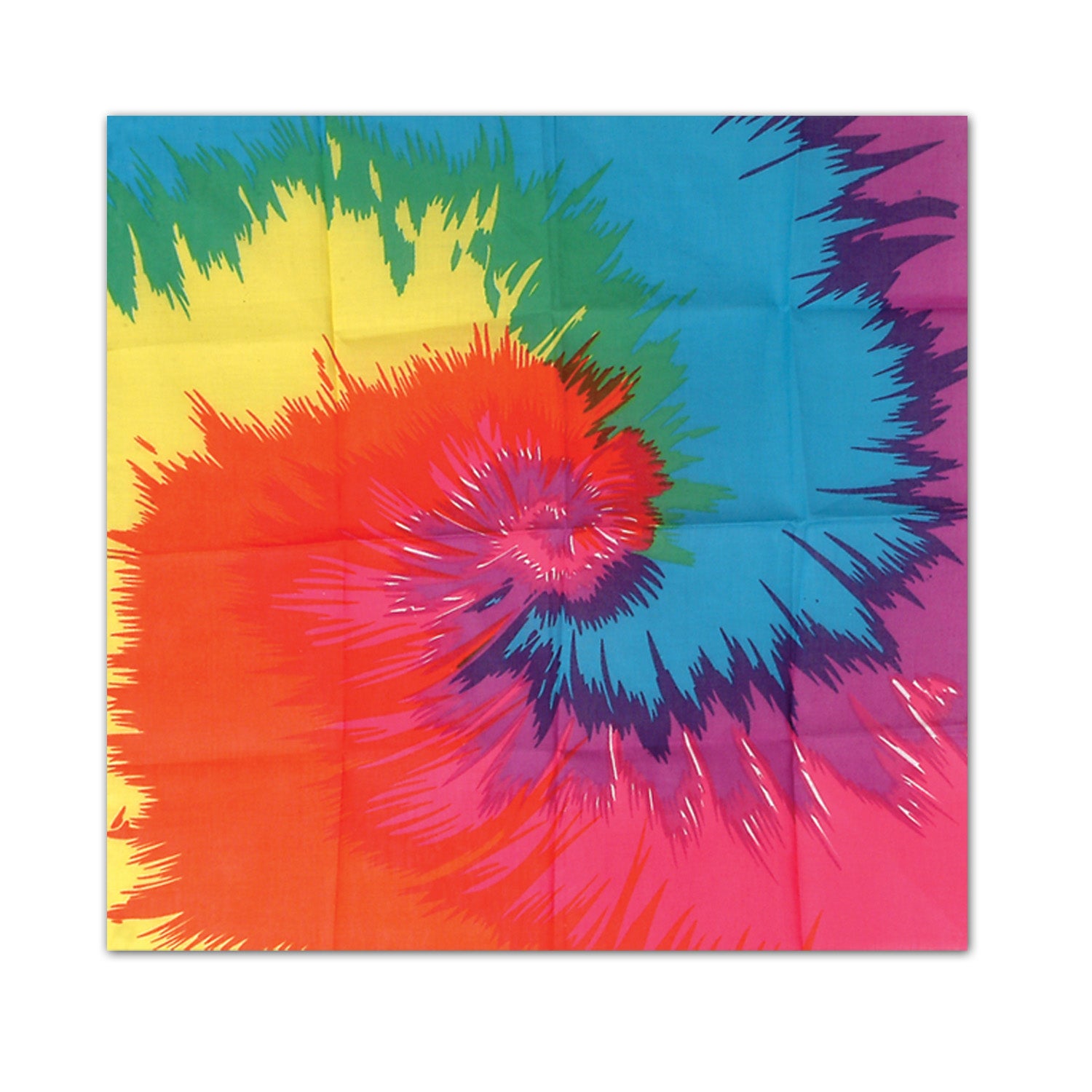 Funky Tie-Dyed Bandana (Pack of 12)