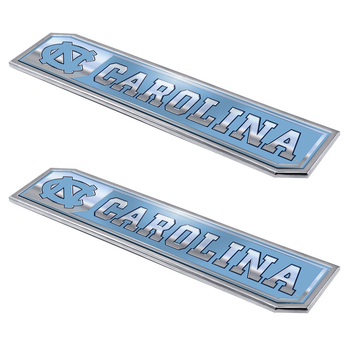Fanmats, University Of North Carolina - Chapel Hill Embossed Truck Emblem 2-Pk