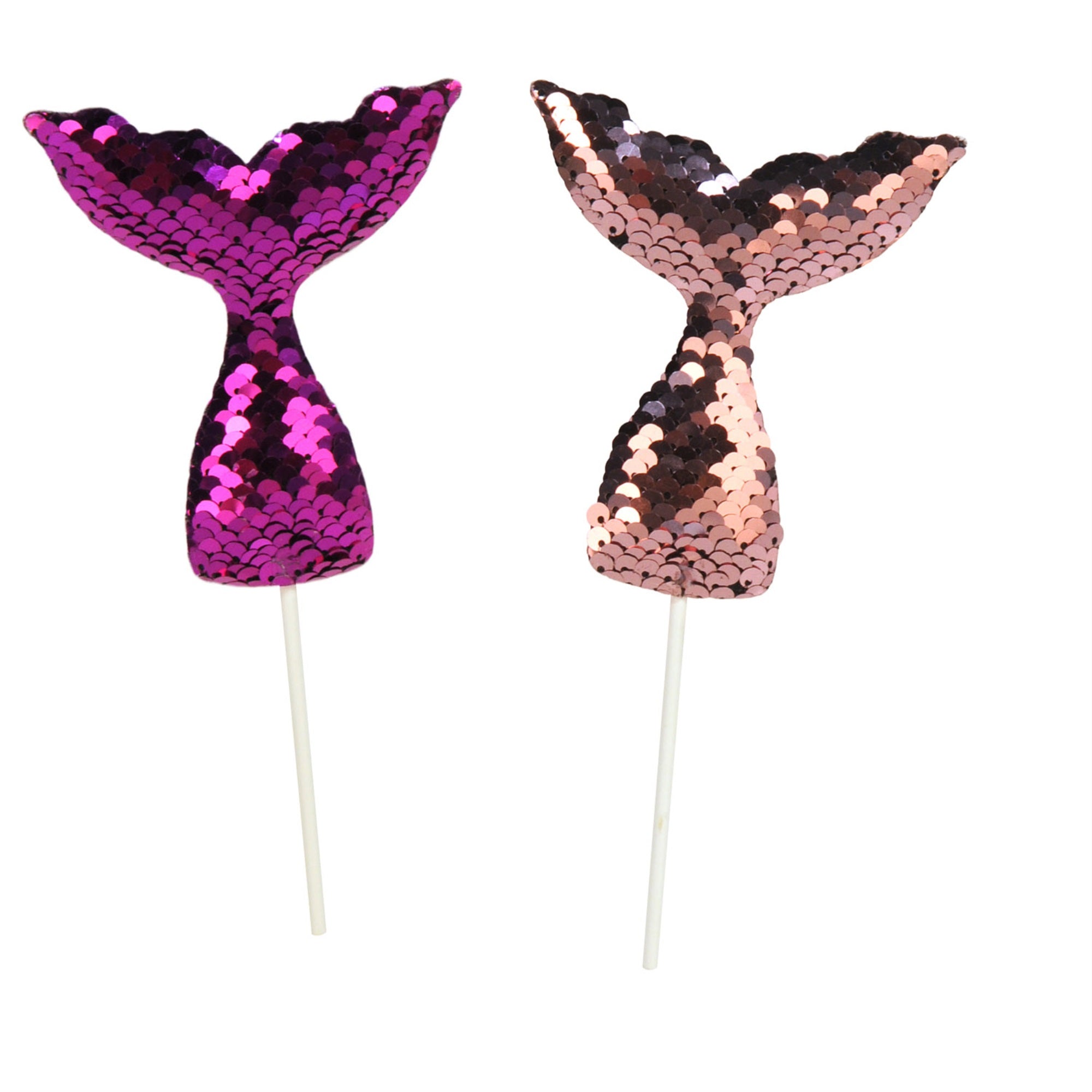 Sequined Mermaid Tail Picks, (Pack Of 12)