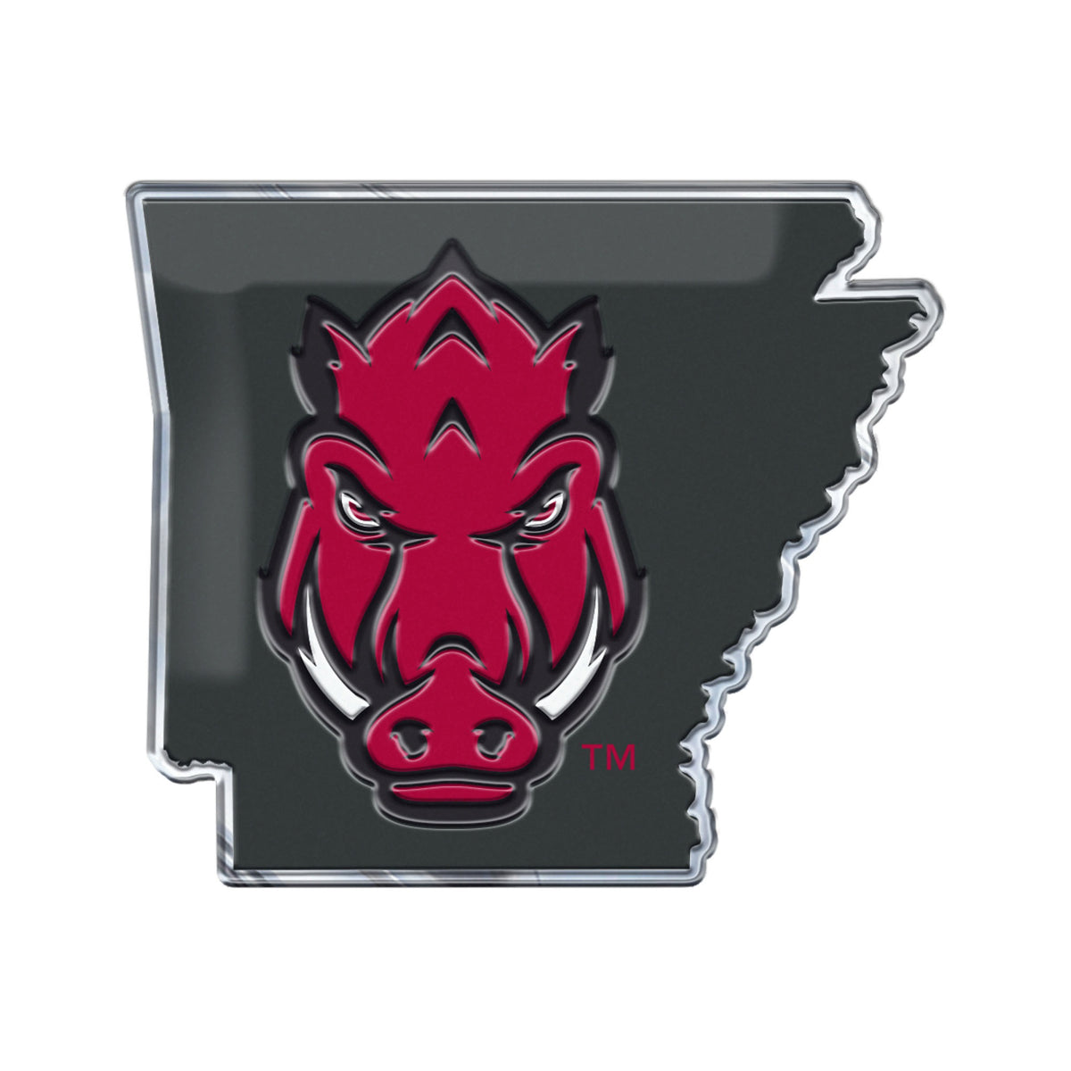 Fanmats, University Of Arkansas Embossed State Emblem