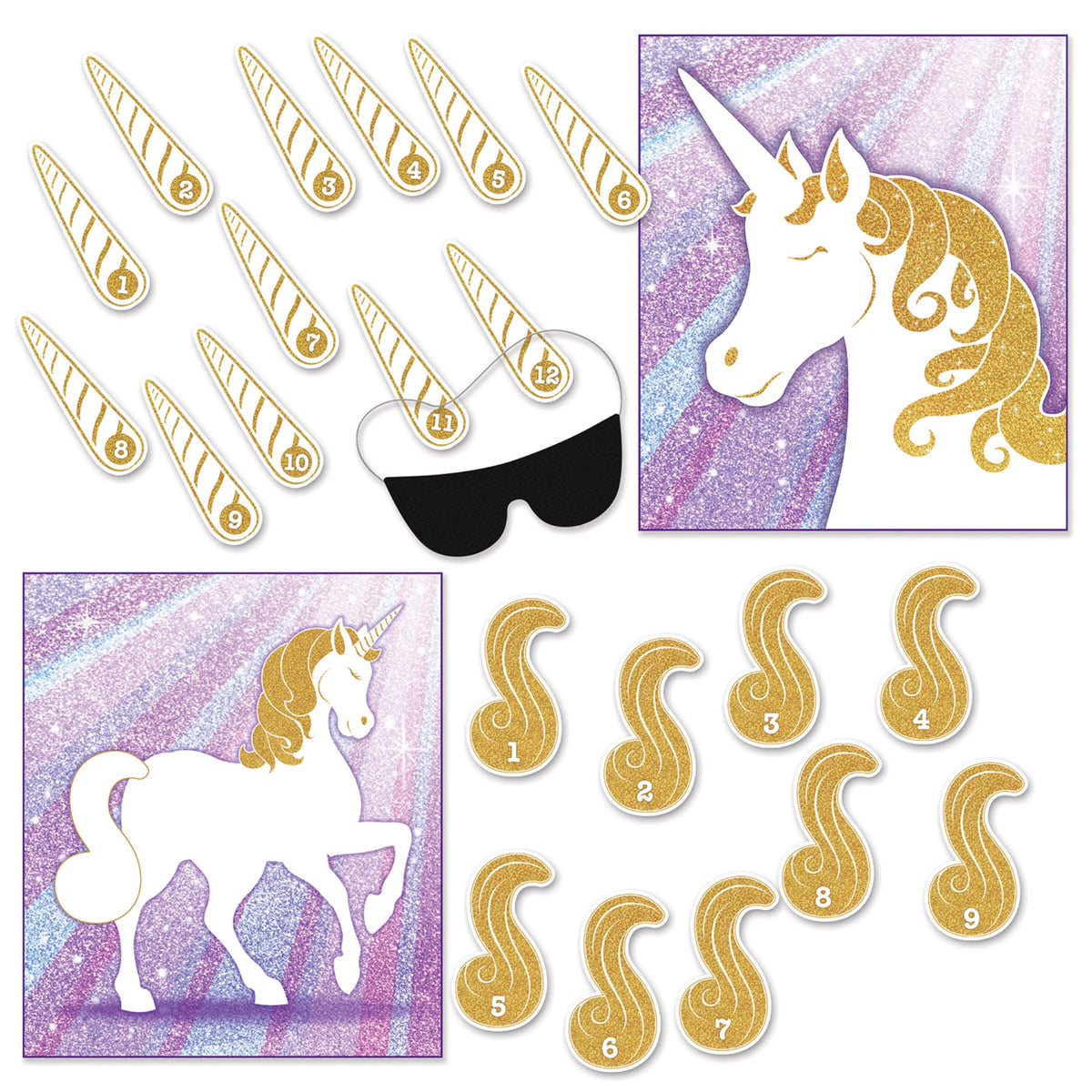 Unicorn Party Games, (Pack Of 24)