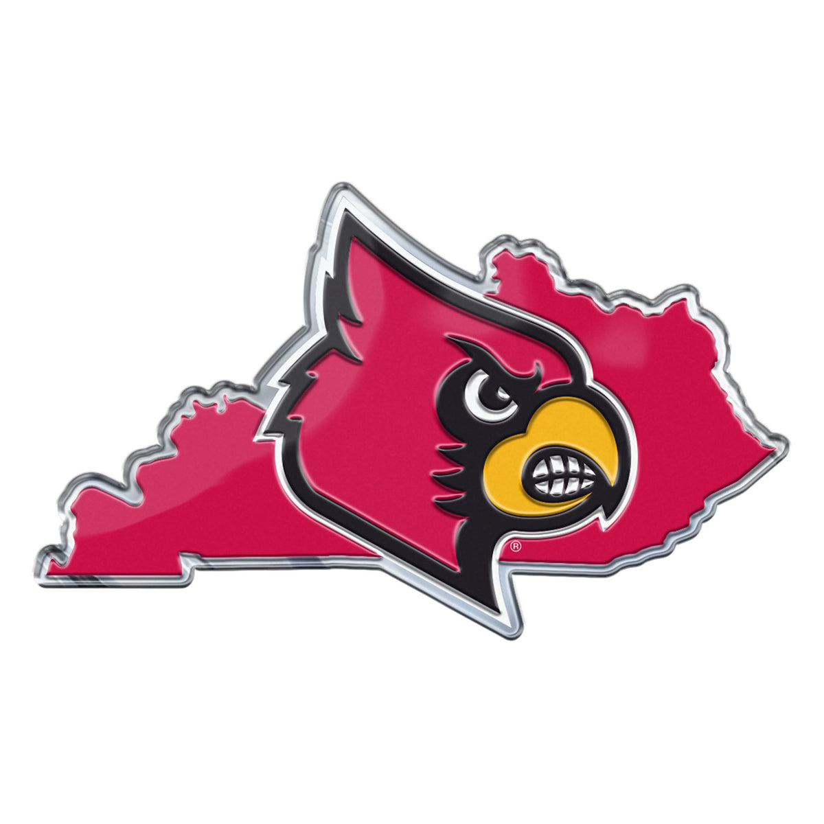 Fanmats, University Of Louisville Embossed State Emblem
