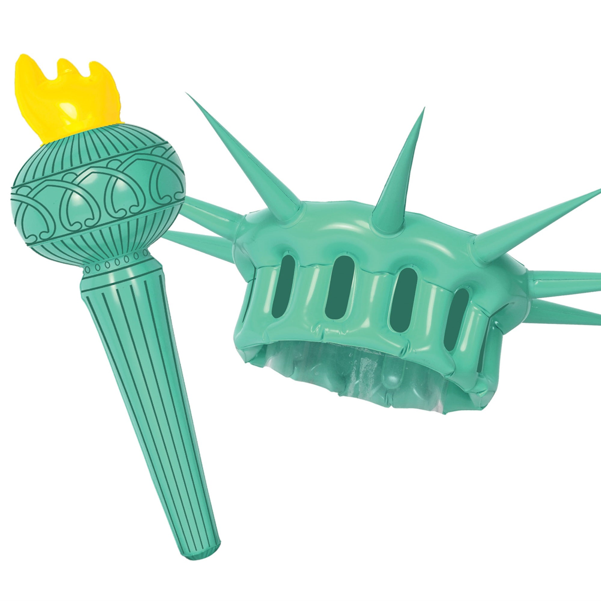 Inflatable Statue Of Liberty Wearableset, (Pack Of 6)