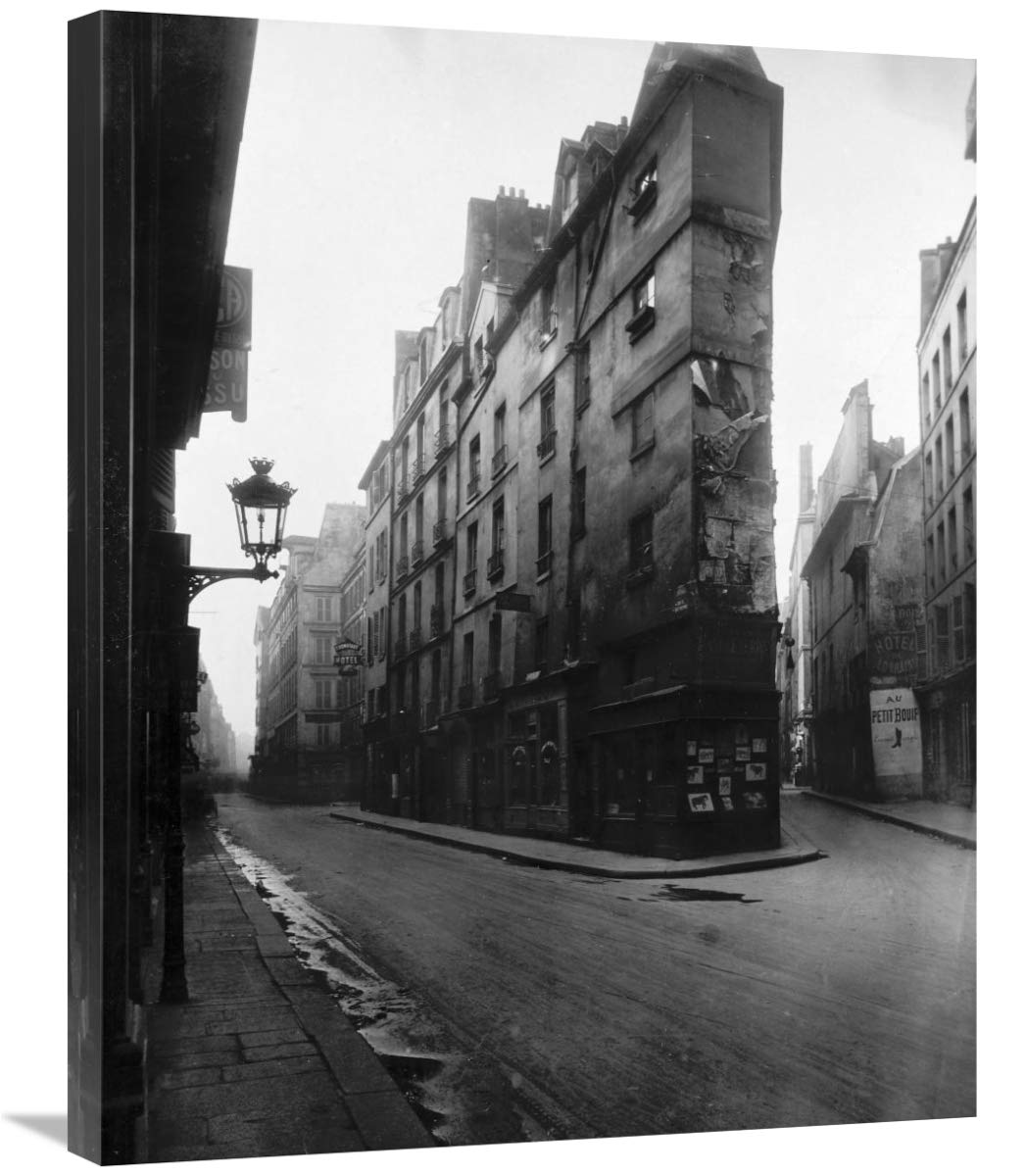 Paris, 1908 - Vieille Cour, 22 rue Quincampoix - Old Courtyard, 22 rue Quincampoix-Canvas Art-24x30”