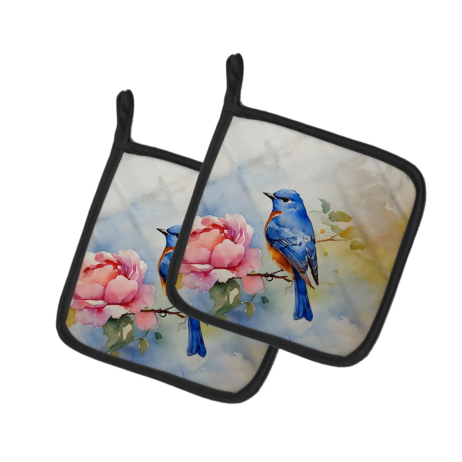 Bluebird Pair of Pot Holders